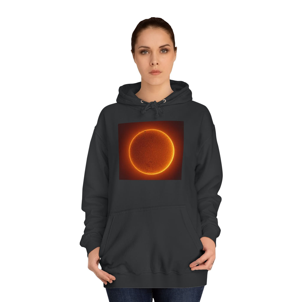 Fiery Solar Ring Hoodie | Sun Eclipse Graphic, Space Astronomy Sweatshirt