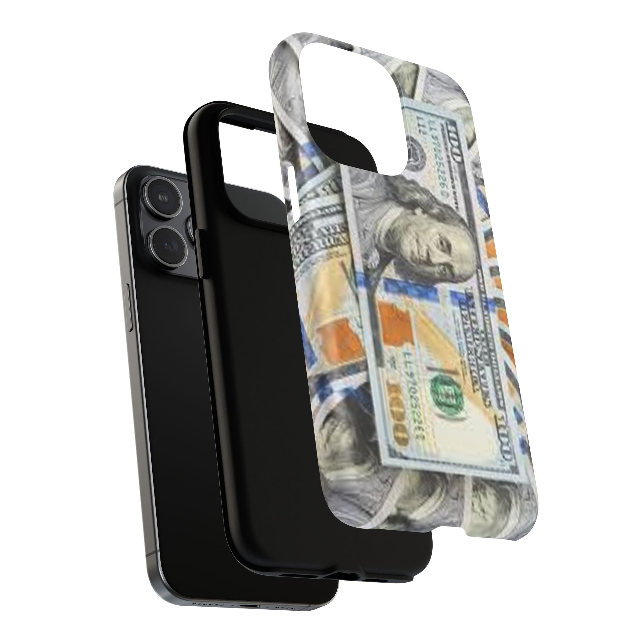Hundred Dollar Bills Phone Case | Tough Magnetic Case, Money Pattern
