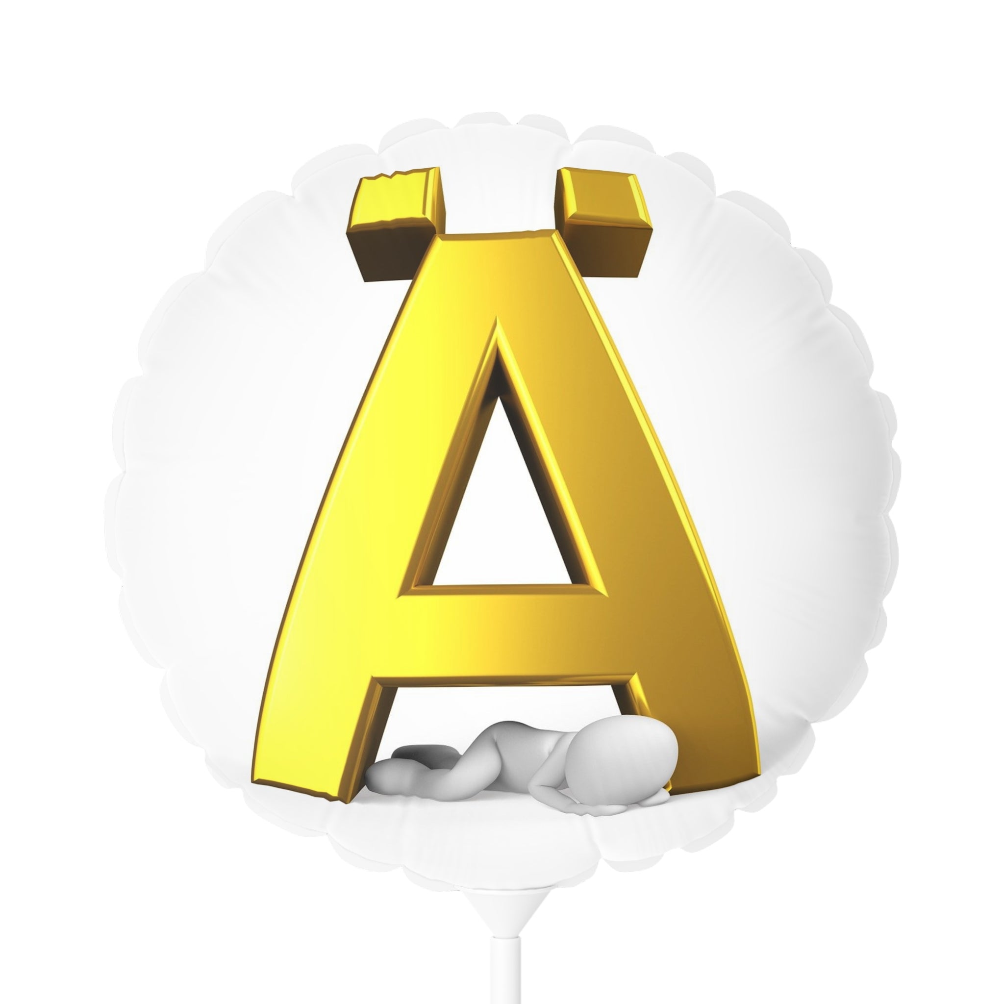 Gold Letter Ä Balloon Round Balloon | 11"