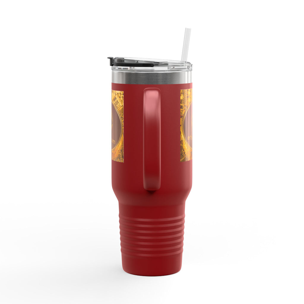 Ethereum Coin Design 40oz Travel Mug | Crypto Logo Insulated Tumbler