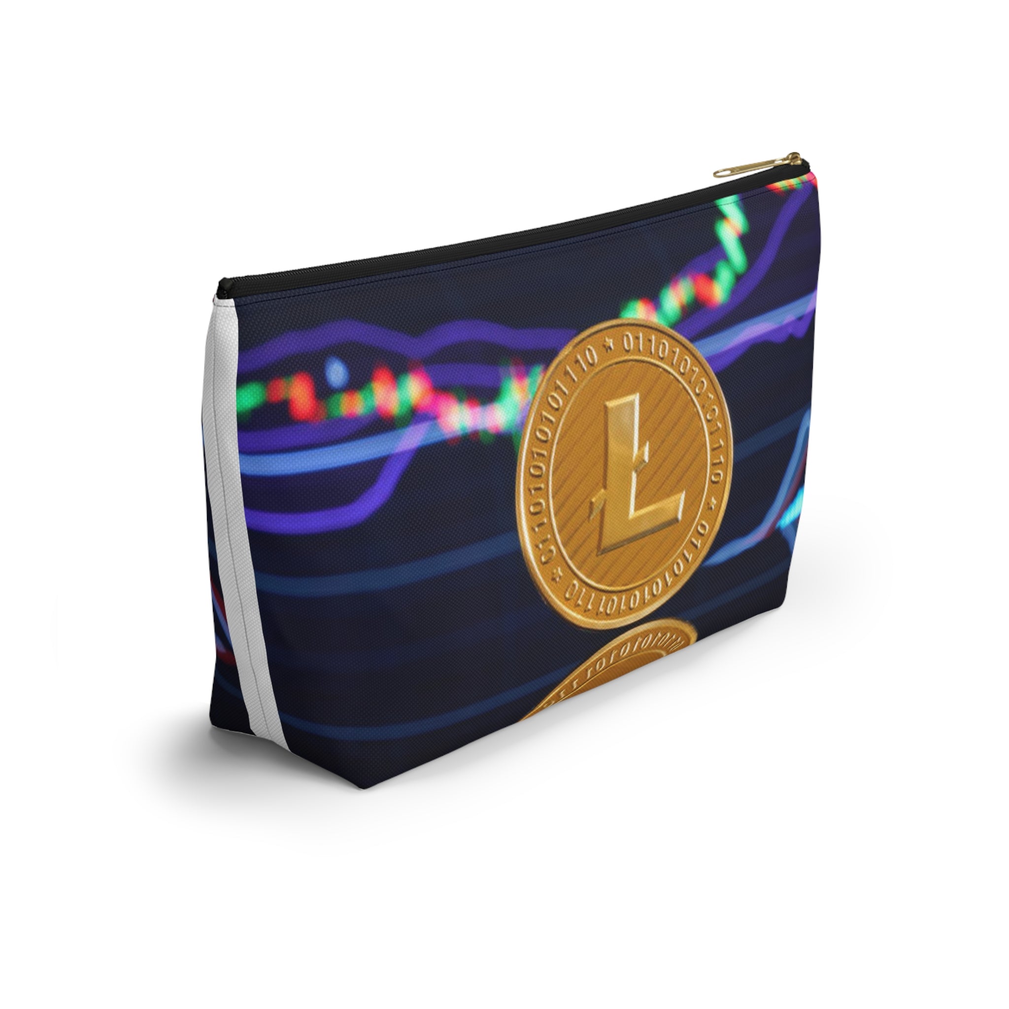 Litecoin Coin Crypto Chart Accessory Pouch