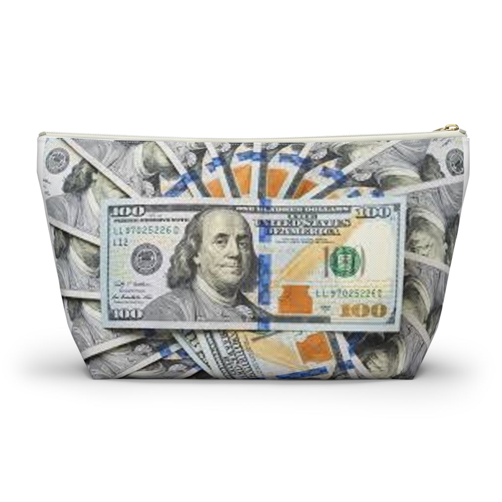 Hundred Dollar Bills Accessory Pouch | Money Print Makeup Bag