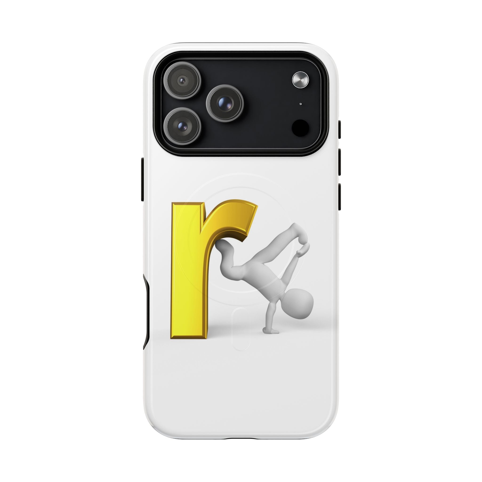 Yellow Letter R Breakdance Phone Case | Tough Magnetic Case