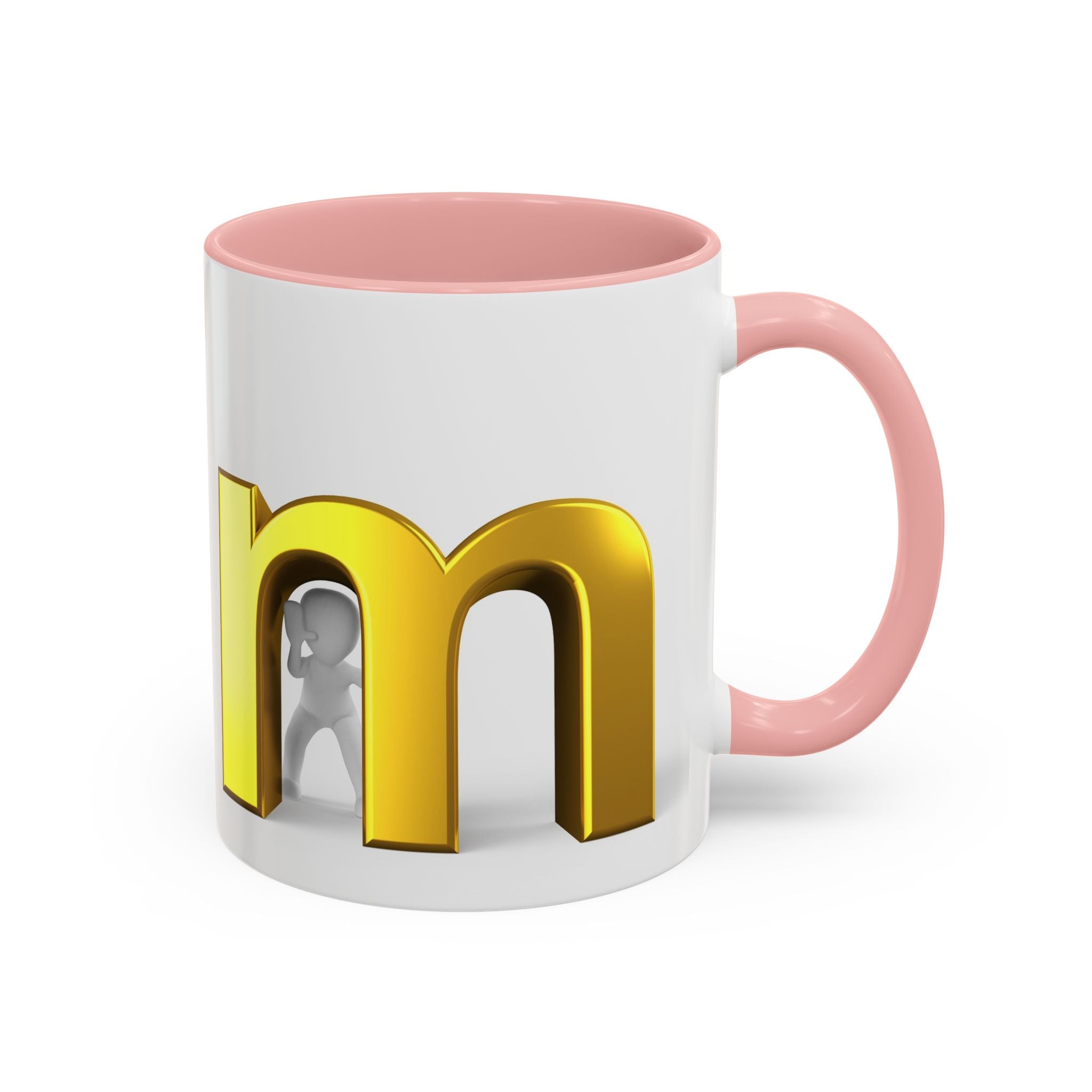 Gold Letter M Monogram Mug | Accent Coffee Mug