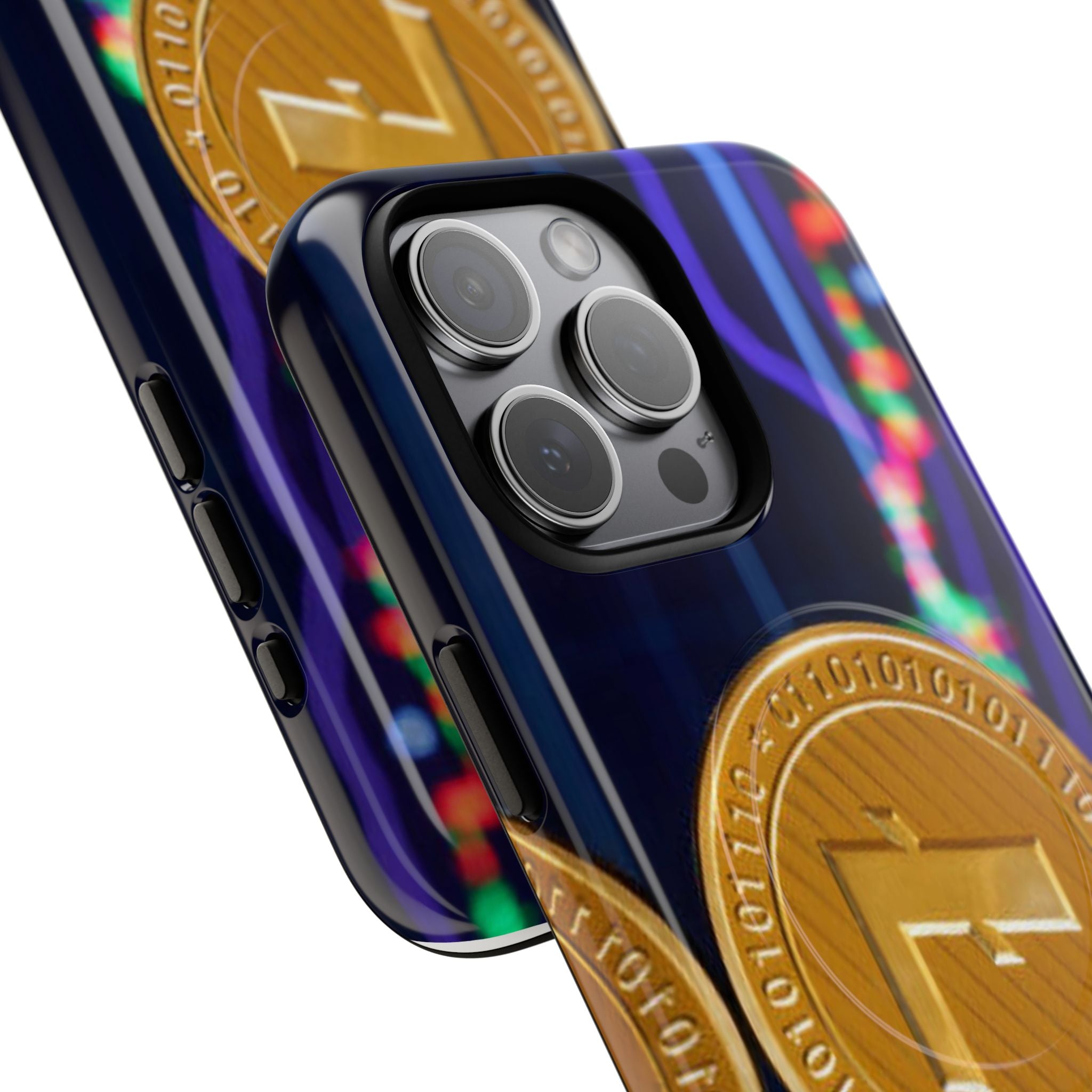 Litecoin Crypto Coin Phone Case | Tough Magnetic Case, Blockchain Design