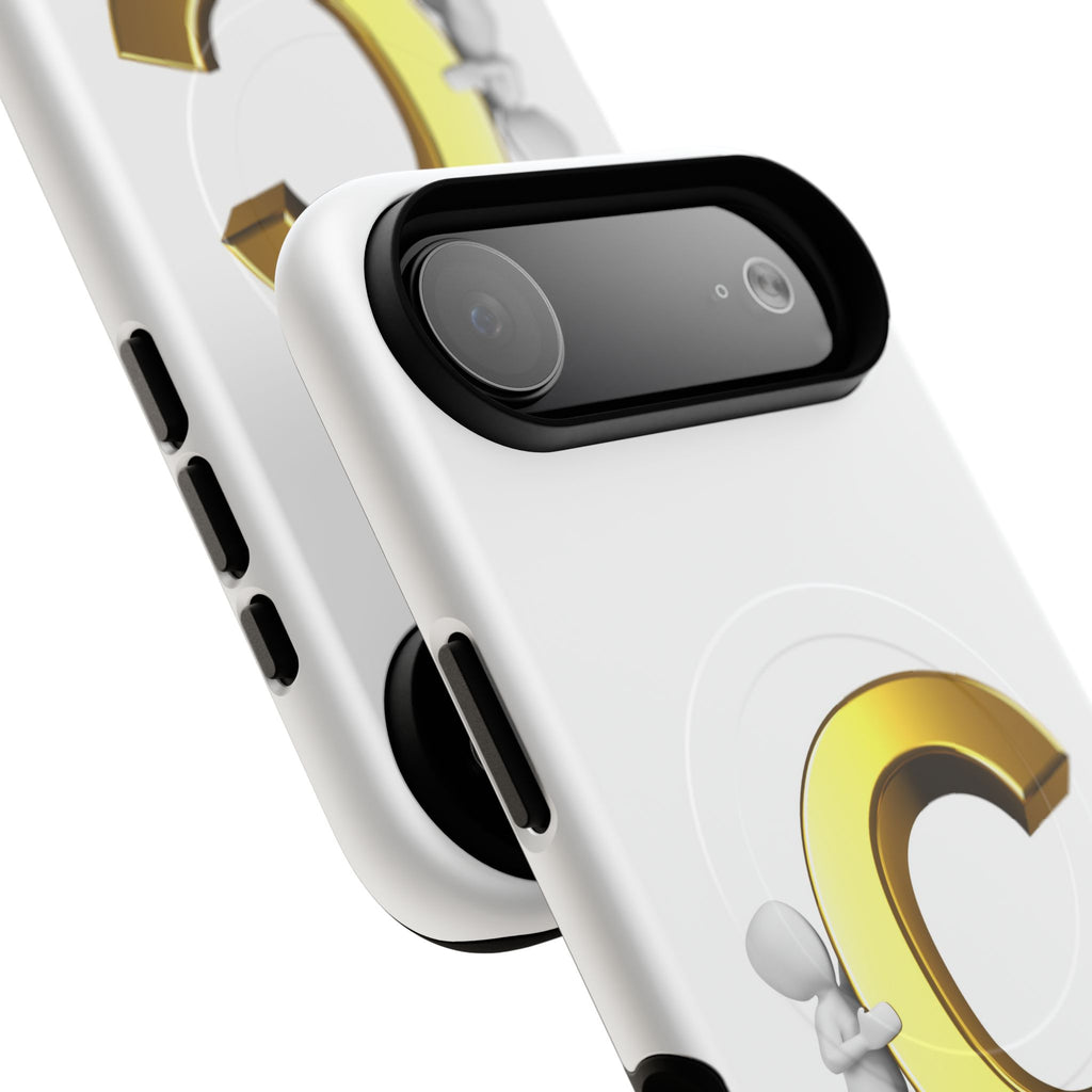 Gold Letter C Monogram Phone Case | Tough Magnetic Case