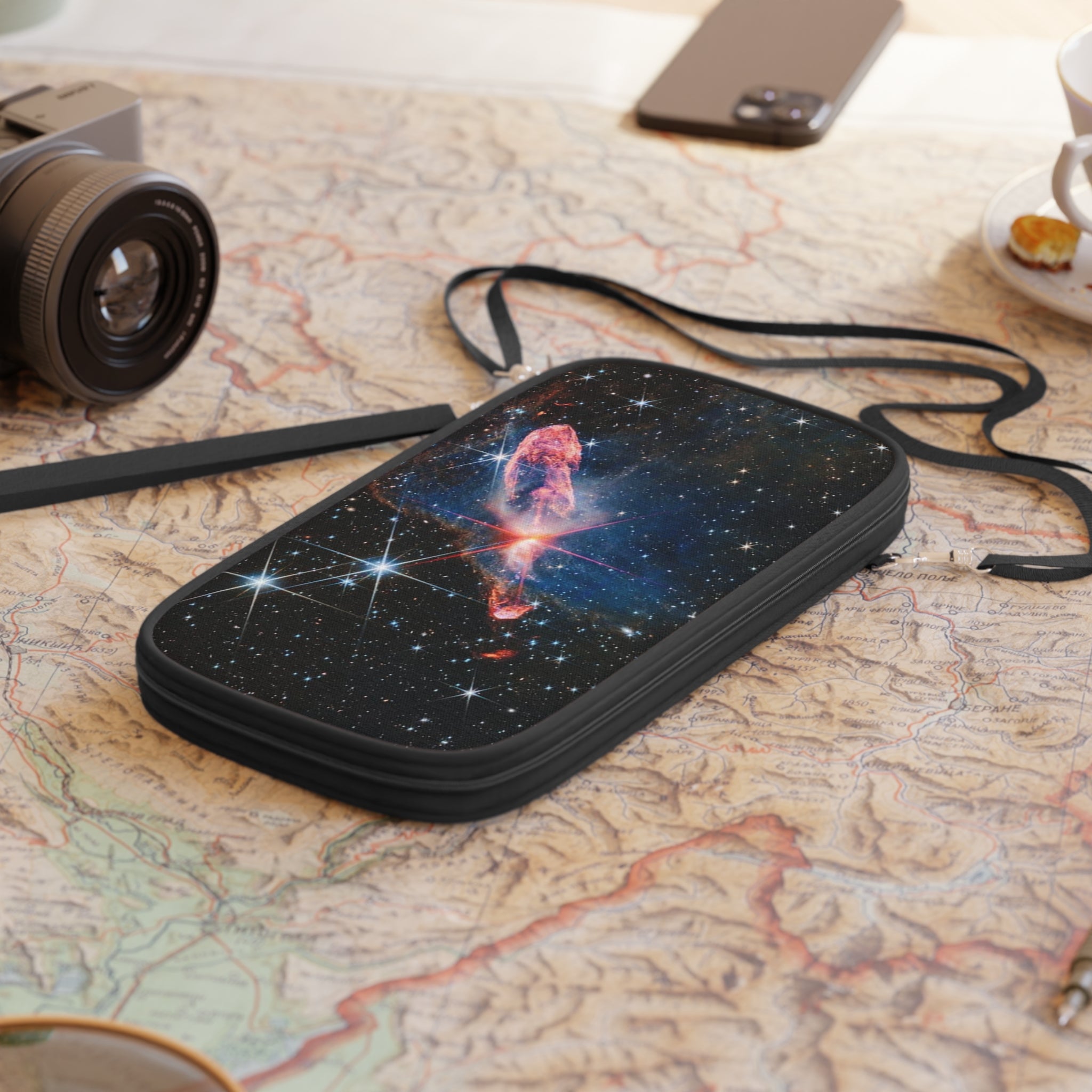 Cosmic Nebula Passport Wallet | Space Galaxy Stars Travel Accessory