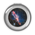 Cosmic Nebula Compact Travel Mirror | Space Galaxy Makeup Mirror