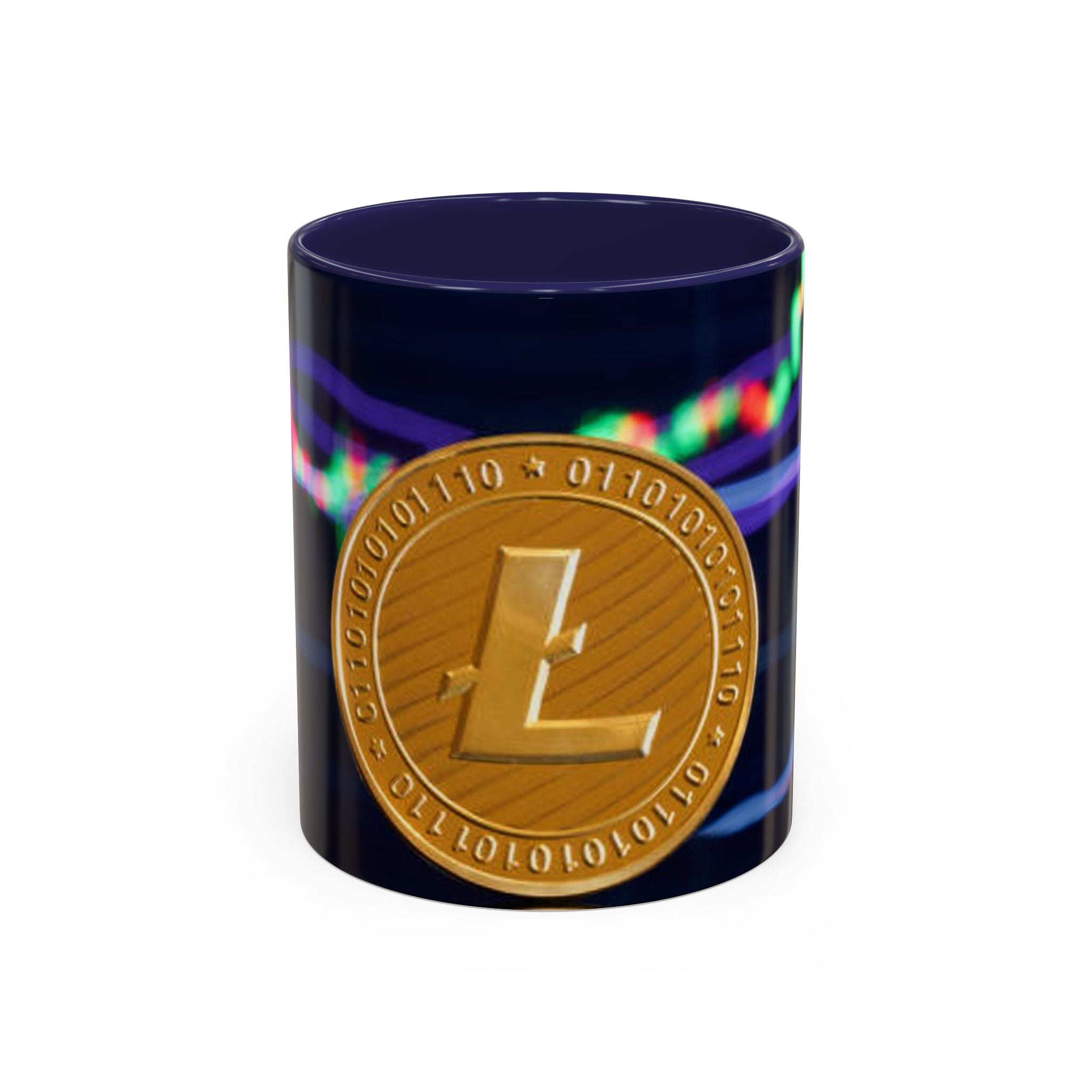 Mug tasse à café Litecoin Crypto Coin | Tasse à café avec accent