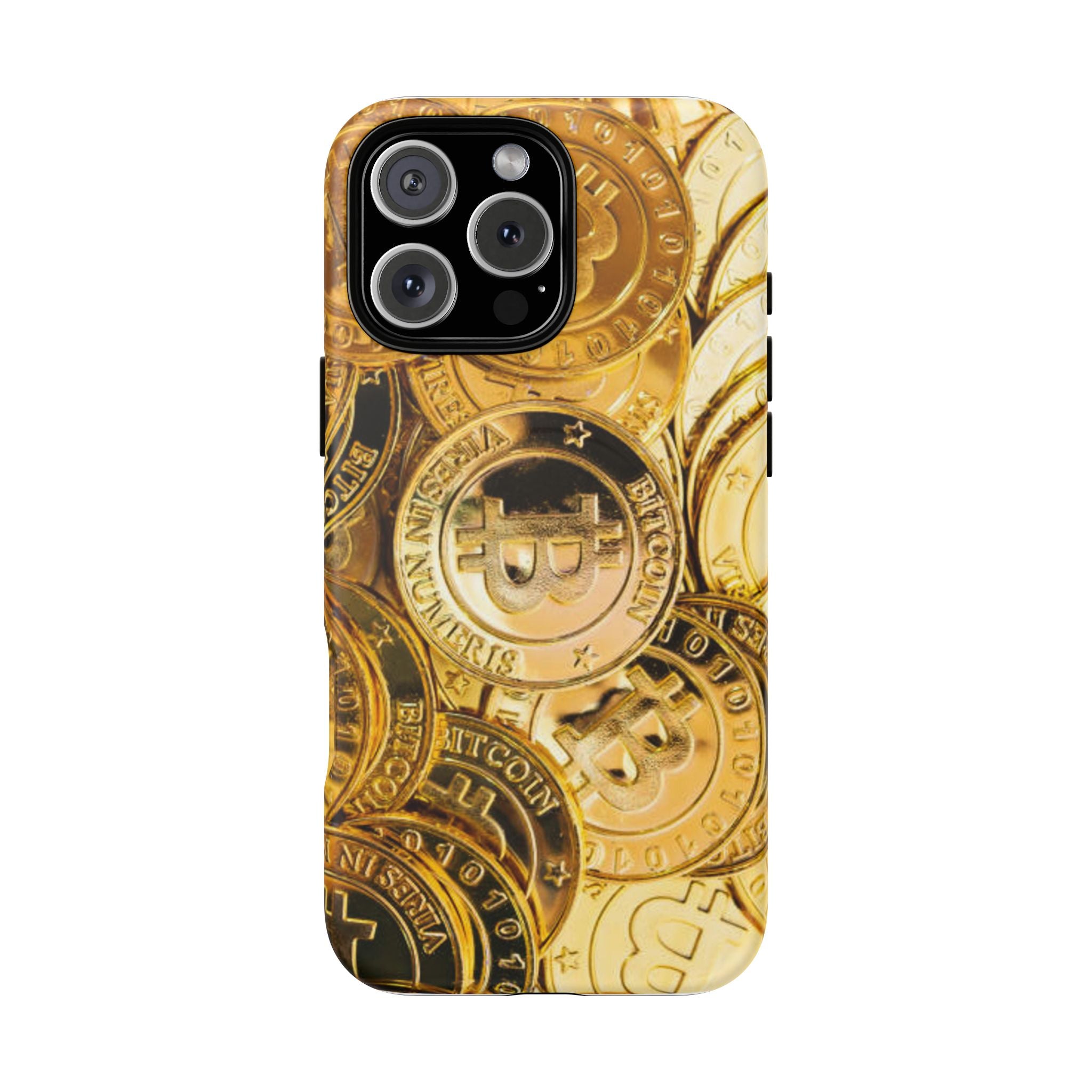Coque de Téléphone Bitcoin Or | Coque Magnétique Robuste