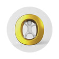 Gold Letter O with Figure Round Rug | Monogram Decor, Playful Initial