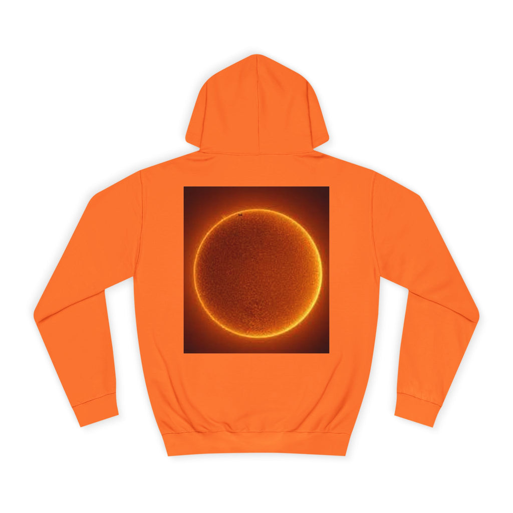 Fiery Solar Ring Hoodie | Sun Eclipse Graphic, Space Astronomy Sweatshirt