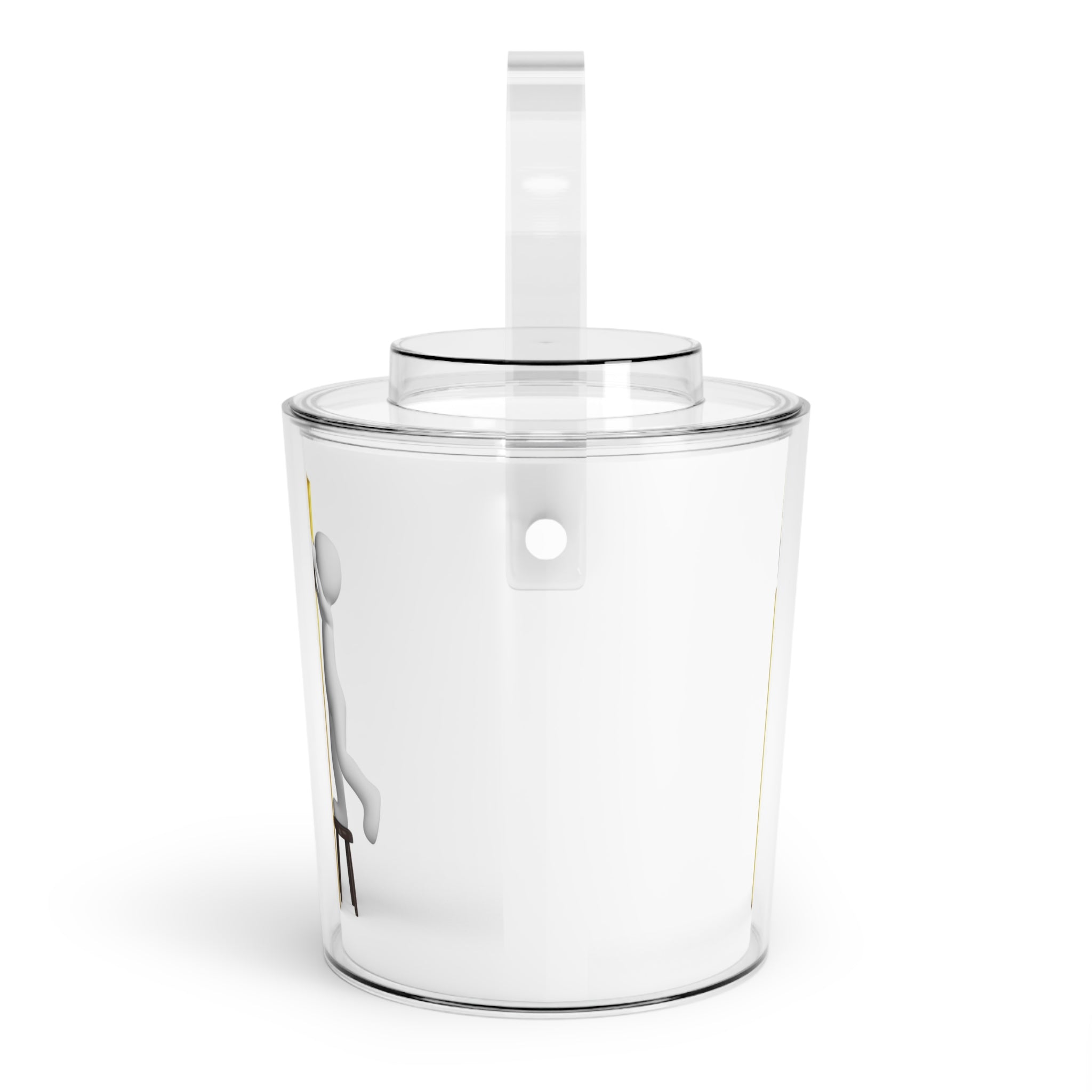 3D Stick Figure Gold Letter I Ice Bucket