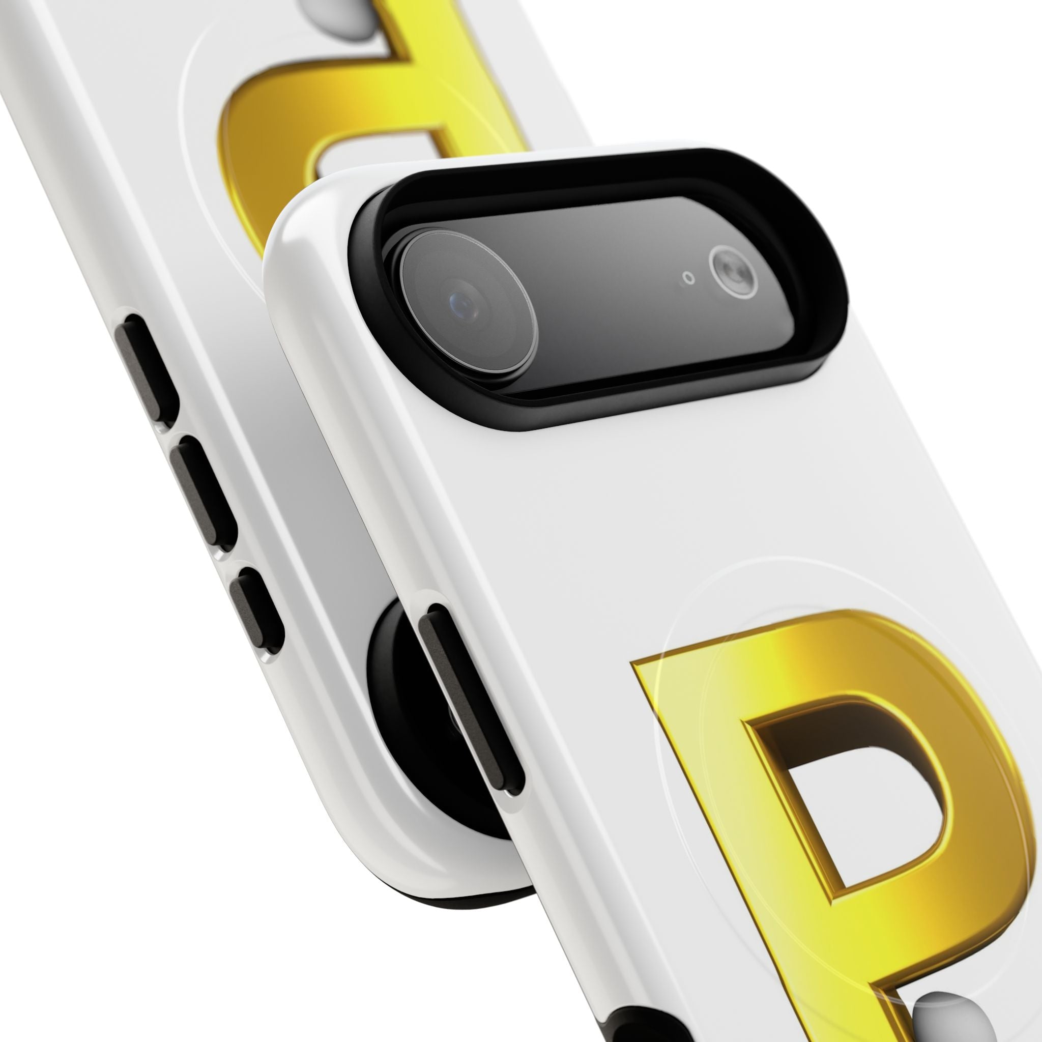 Gold Letter P Monogram Phone Case | Tough Magnetic Case