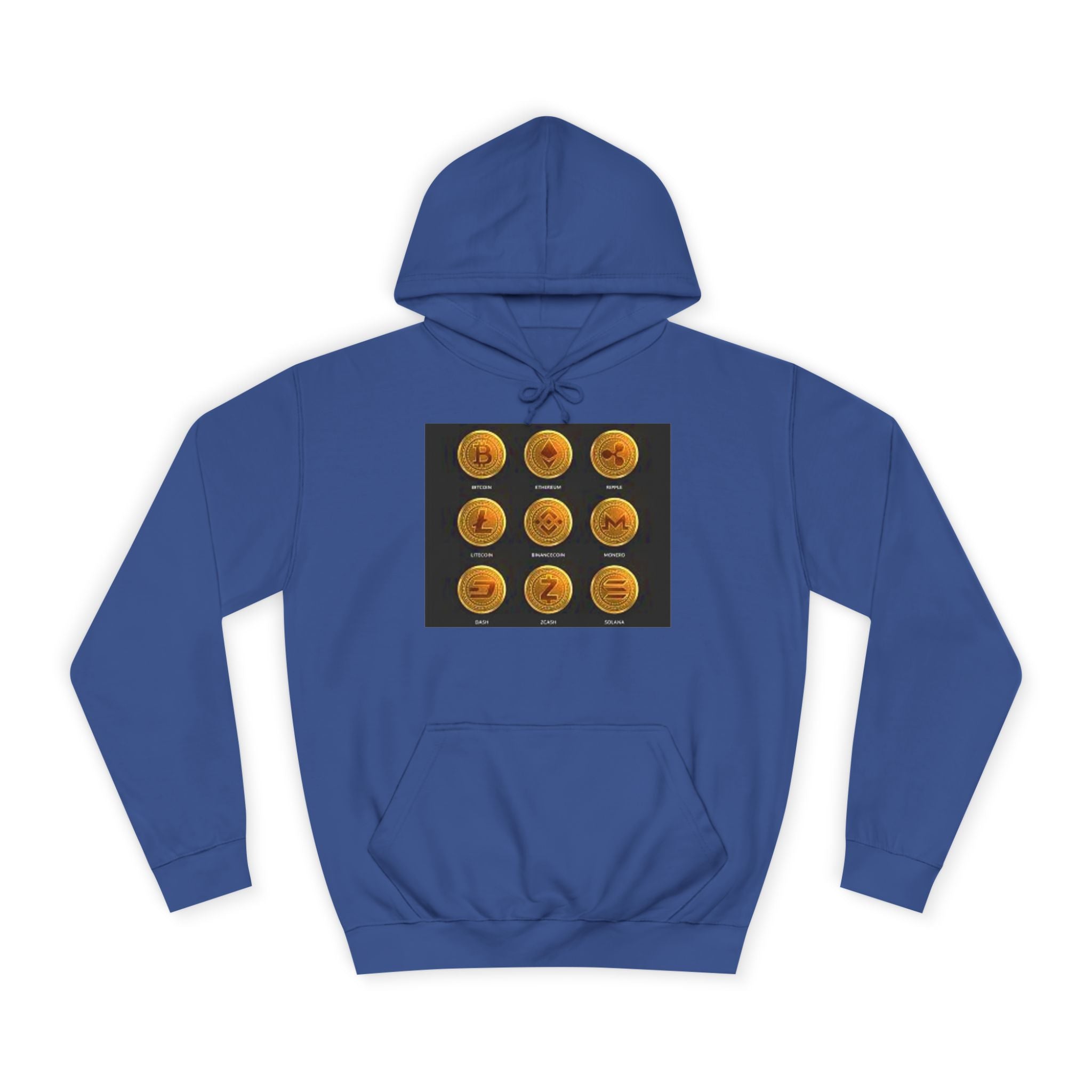 Sweat à capuche icônes de crypto-monnaies | Bitcoin Ethereum Litecoin Ripple Doge Zcash Monero