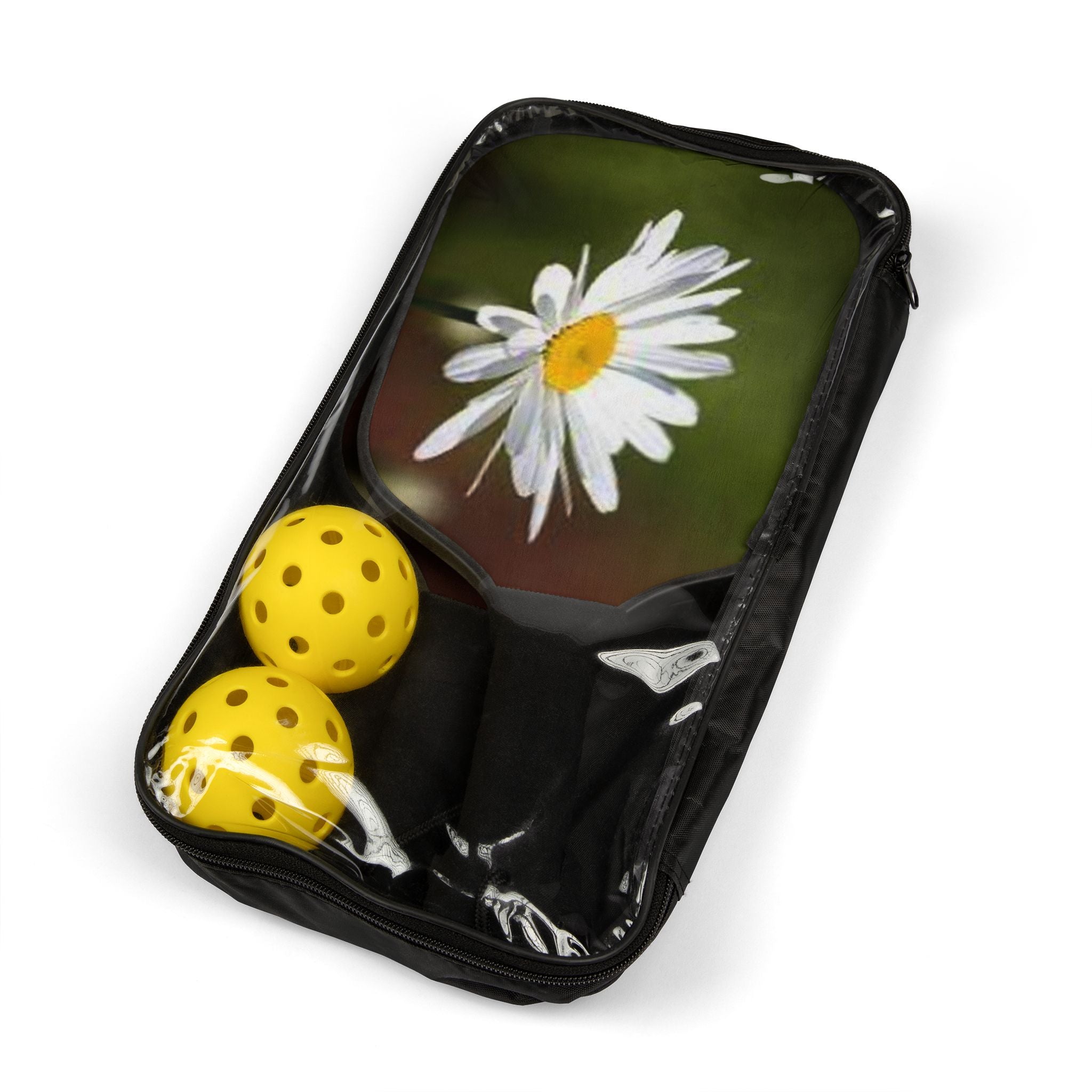 Daisy Flower Pickleball Paddle Set | Pickleball Kit with Floral Design