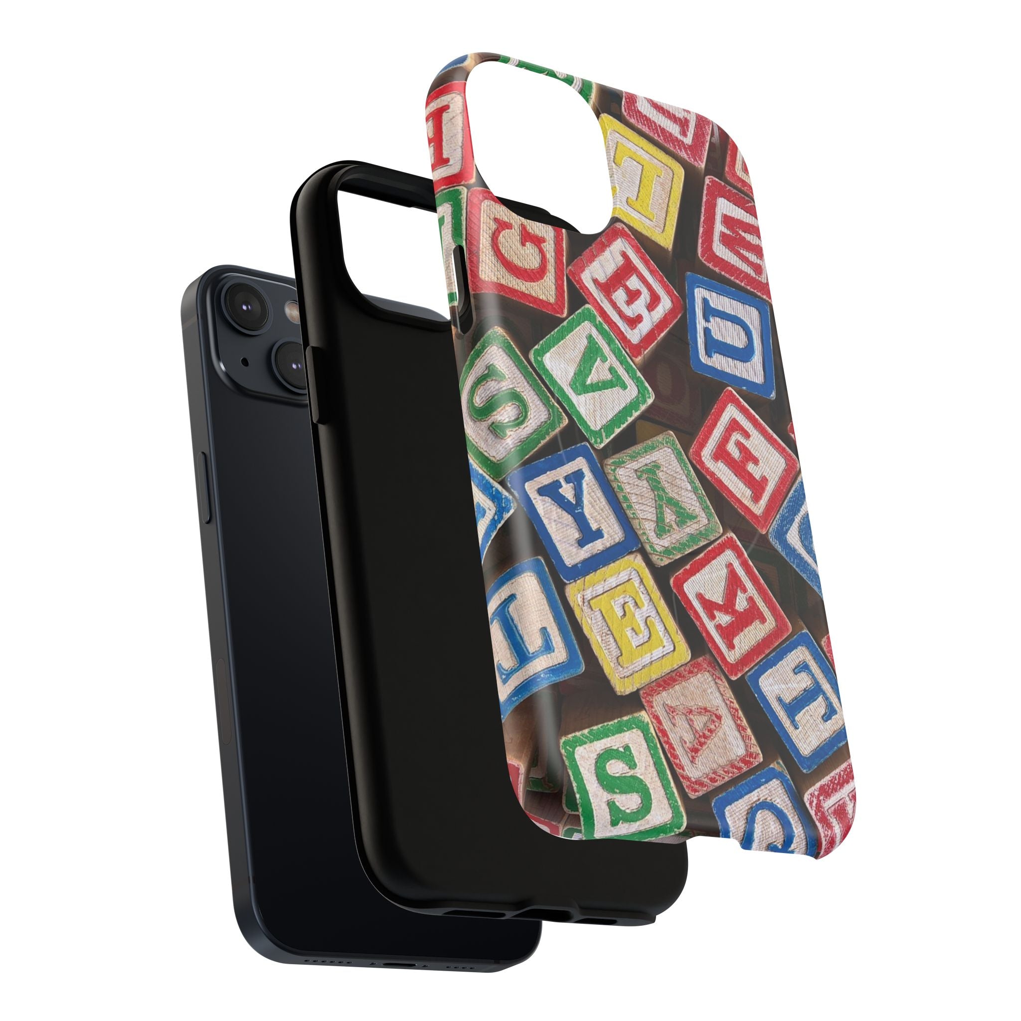 Vintage Alphabet Blocks Phone Case | Tough Magnetic Case