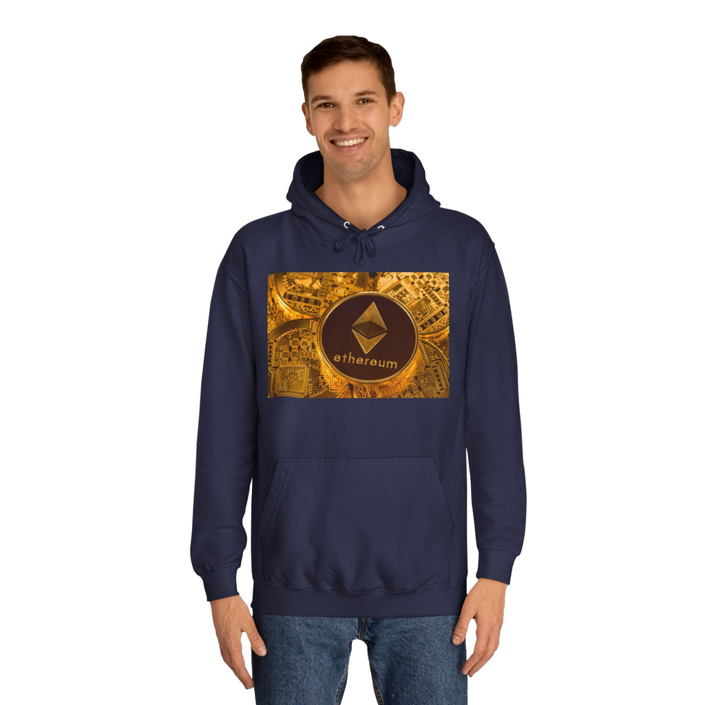 Ethereum Coin Hoodie | Crypto Logo Sweatshirt, Blockchain Design