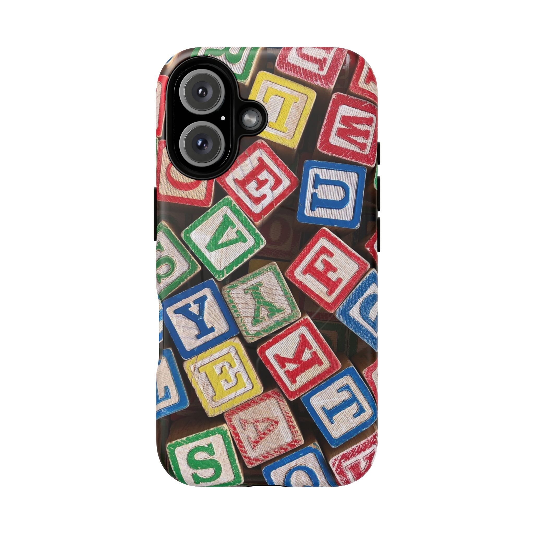 Vintage Alphabet Blocks Phone Case | Tough Magnetic Case