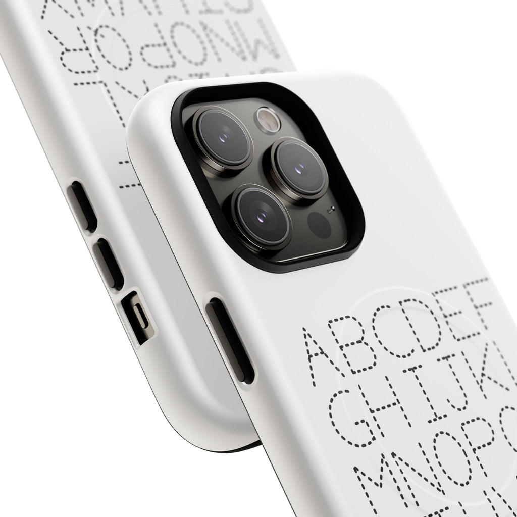 Dotted Alphabet Phone Case | Tough Magnetic Case