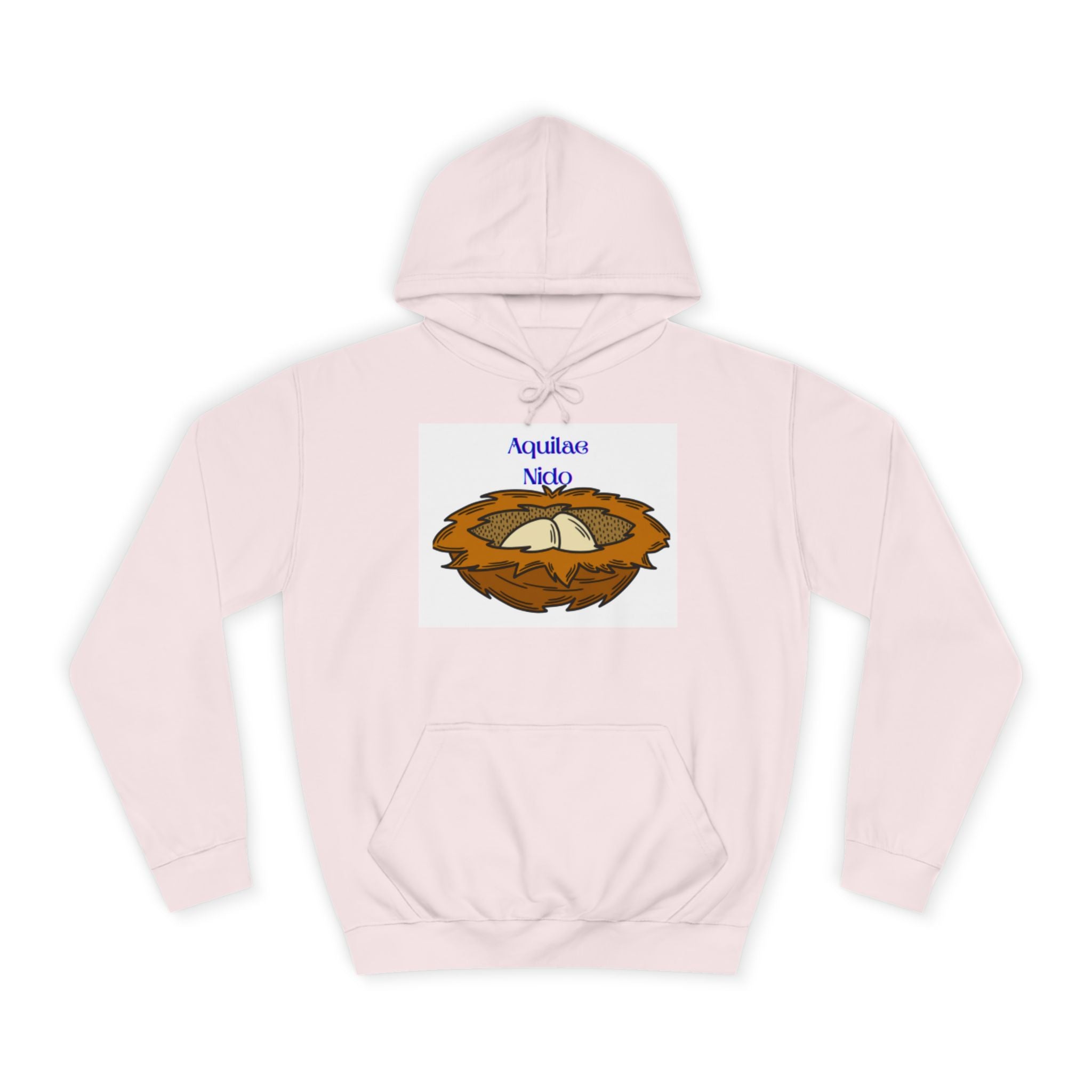 Sweat à capuche illustration Nid Aquilae Nido | Style blason universitaire