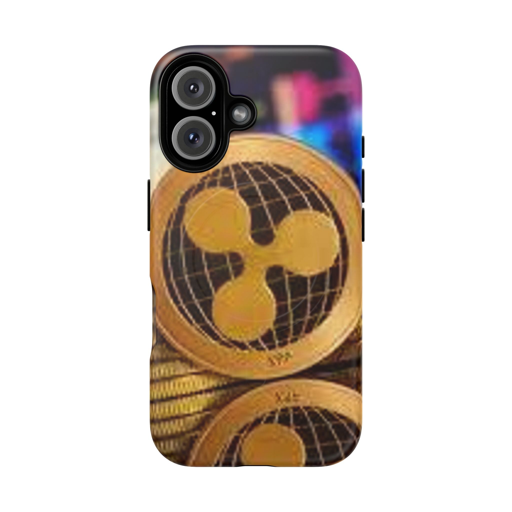 Coque de protection rigide magnétique design Ripple Coin | Coque de téléphone Crypto Ripple