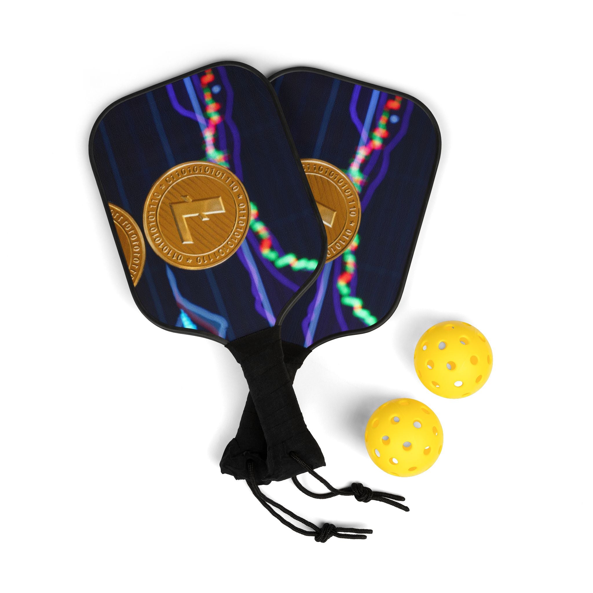 Litecoin Crypto Coin Pattern Pickleball Paddle | Pickleball Kit