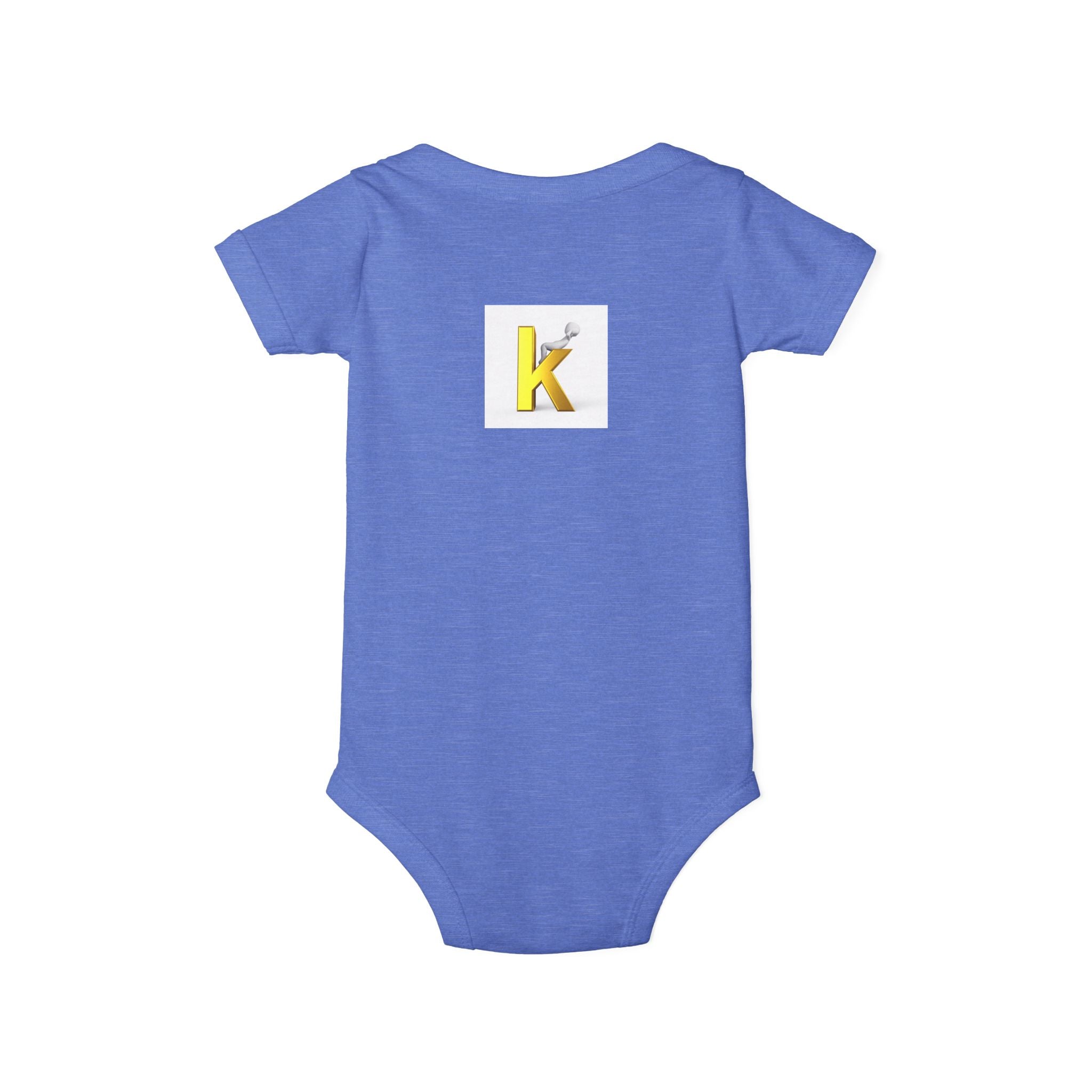 Yellow Letter K Initial Onesie | Infant One Piece