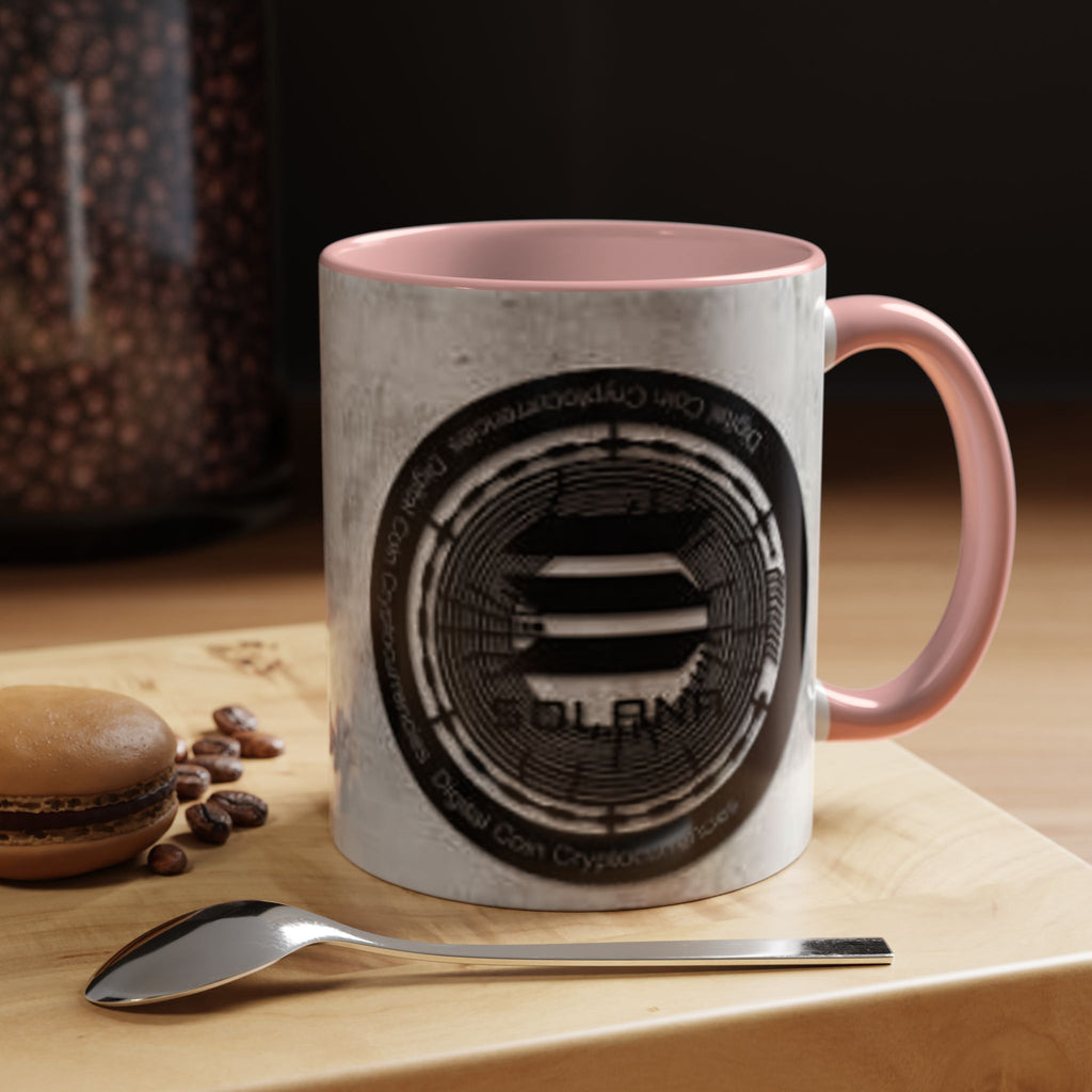 Solana Logo Coffee Mug | Crypto Coin Accent Mug 11oz 15oz