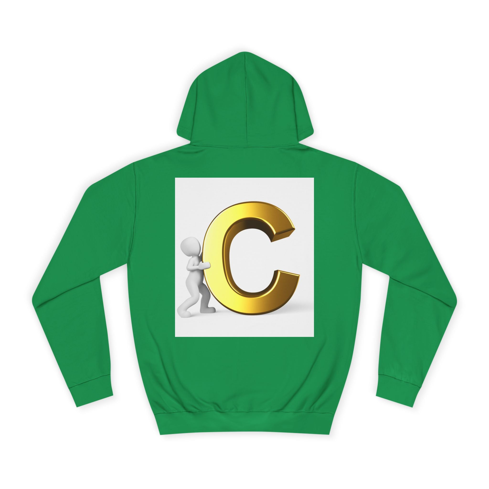 Gold Letter C Hoodie | Monogram Initial C Sweatshirt