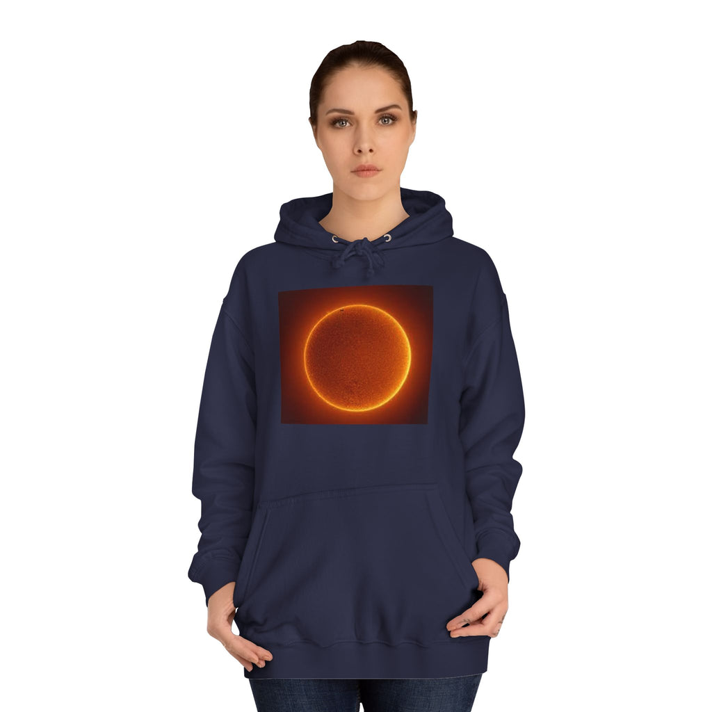 Fiery Solar Ring Hoodie | Sun Eclipse Graphic, Space Astronomy Sweatshirt