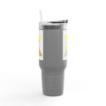 3D Person with Gold X Tumbler 40oz