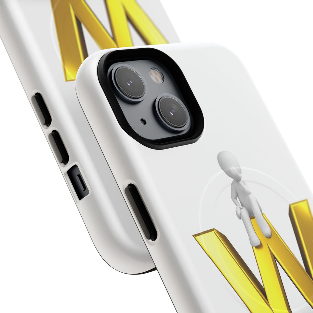 3D Stick Figure on Gold W Phone Case | Tough Magnetic Case
