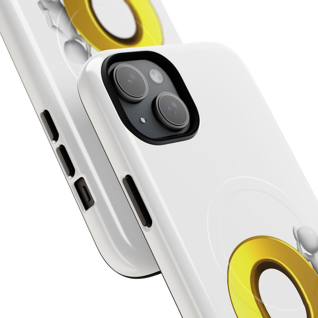 3D Gold Letter O Character phone case | Tough Magnetic Case, magnetic compatible