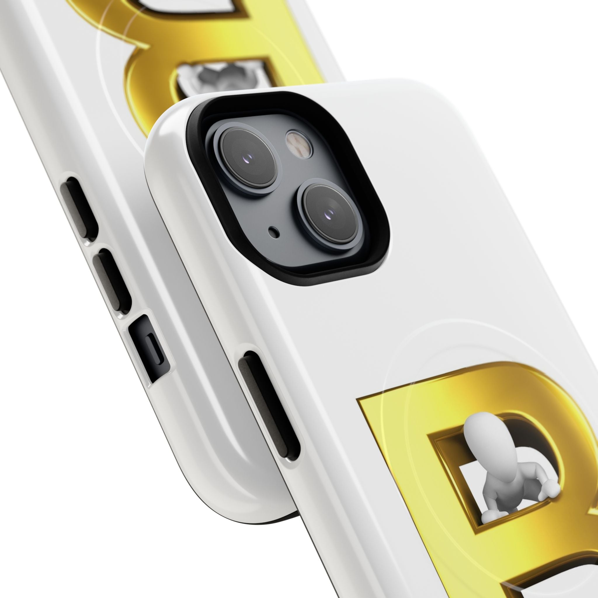 Gold 3D Letter B phone case | Tough Magnetic Case