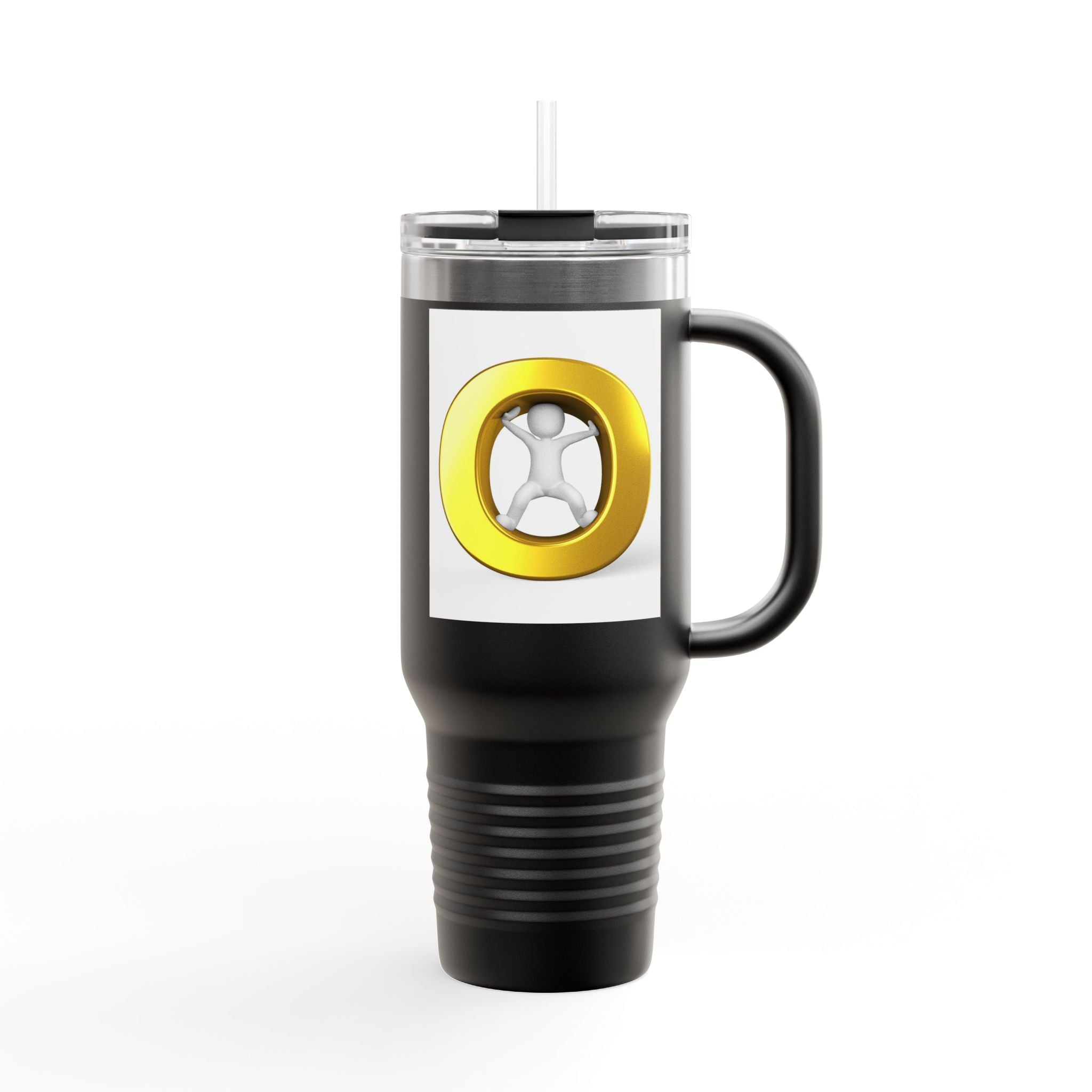 Gold Letter O Illustration 40oz Tumbler | Insulated Travel Mug