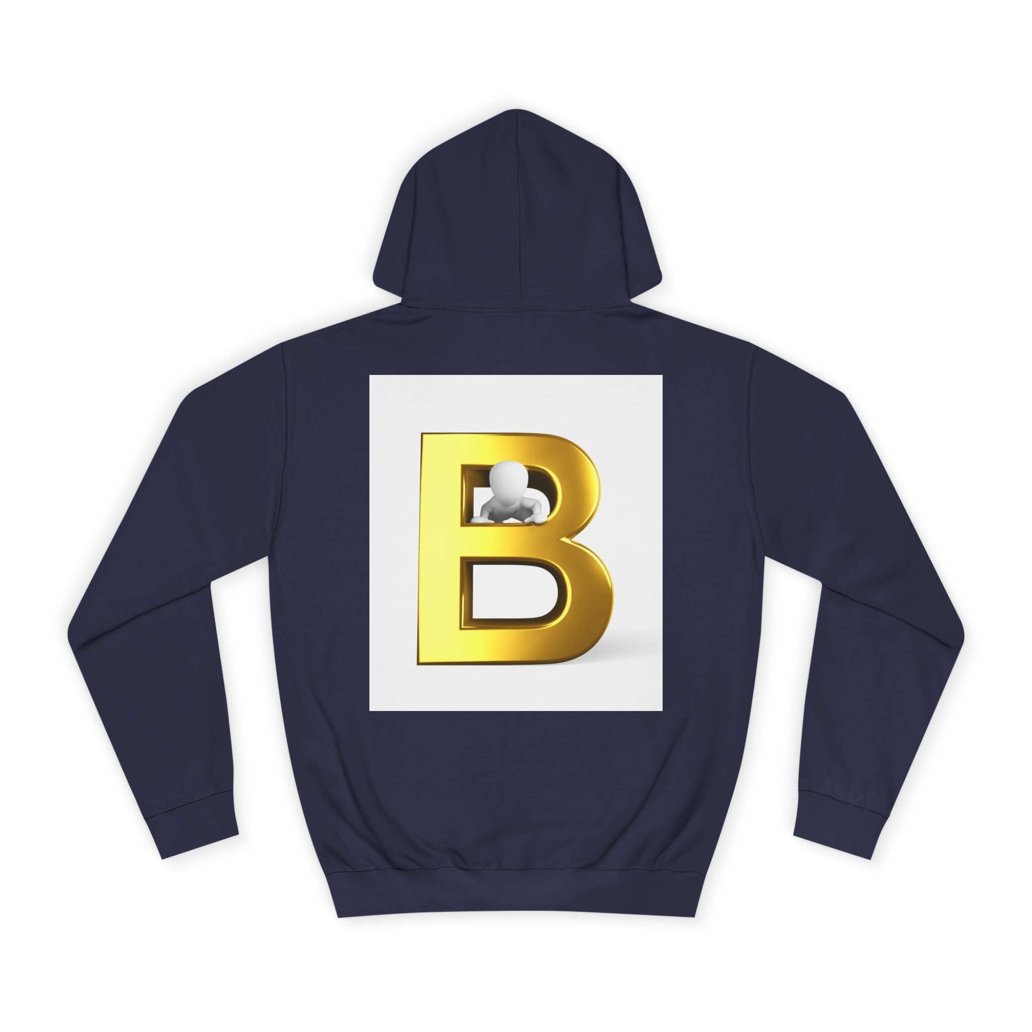 Gold Letter B Hoodie | Monogram Initial Sweatshirt