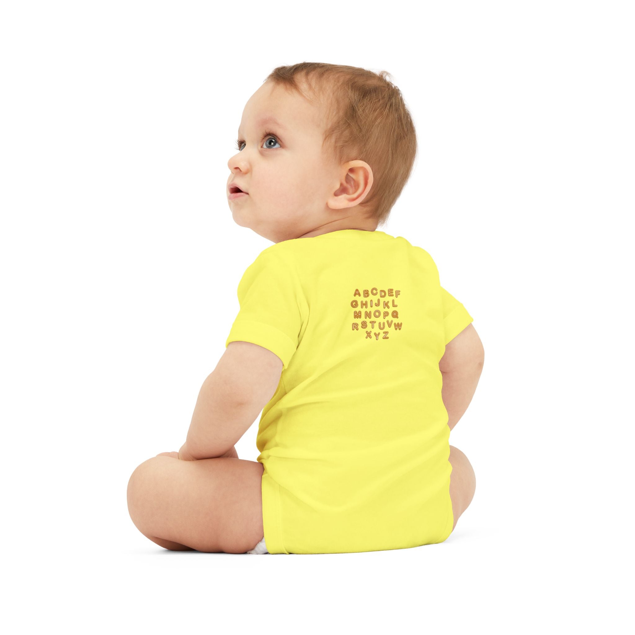 Handwritten Alphabet Infant Onesie | Baby Bodysuit