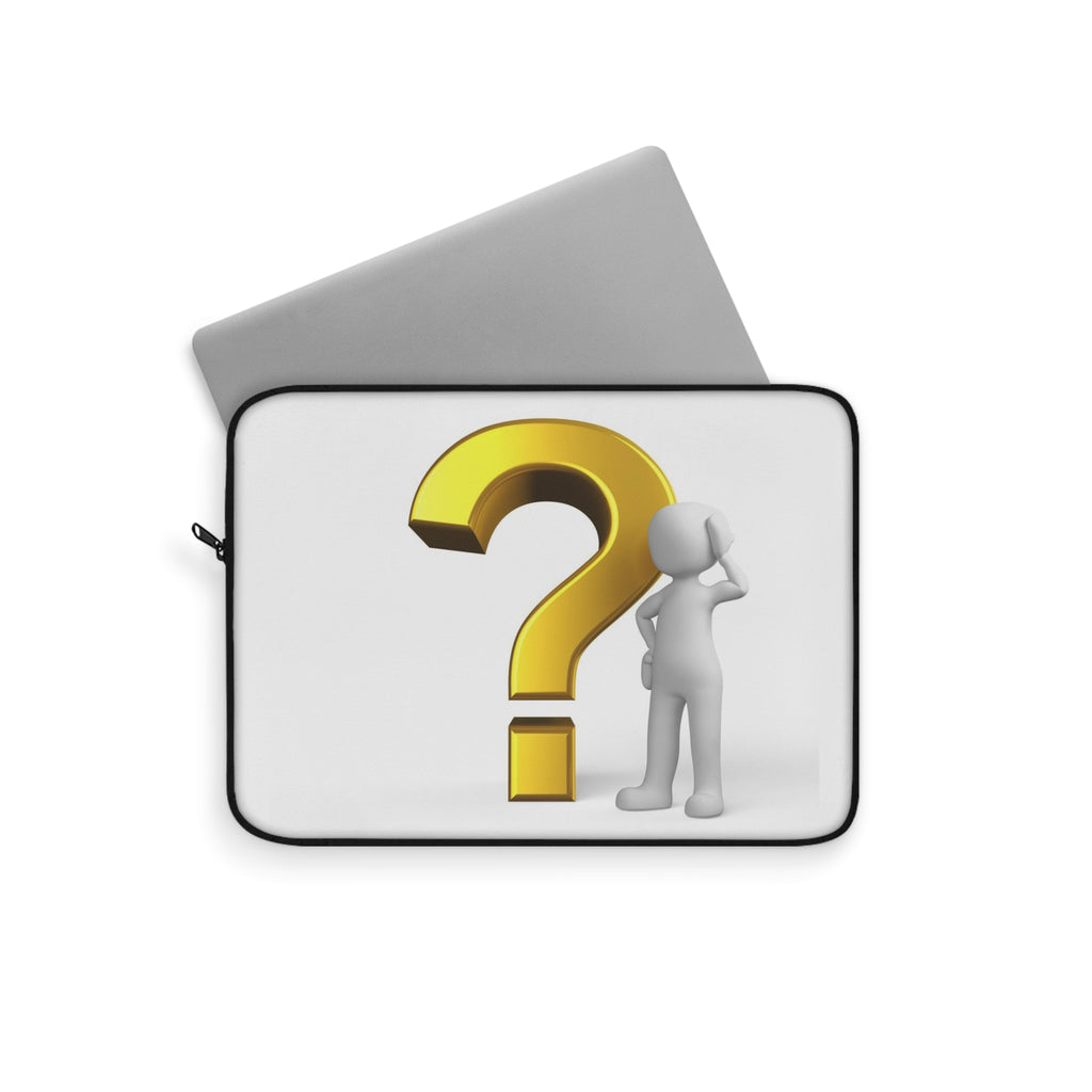 Question Mark Character Laptop Sleeve | Curious Thinking Design