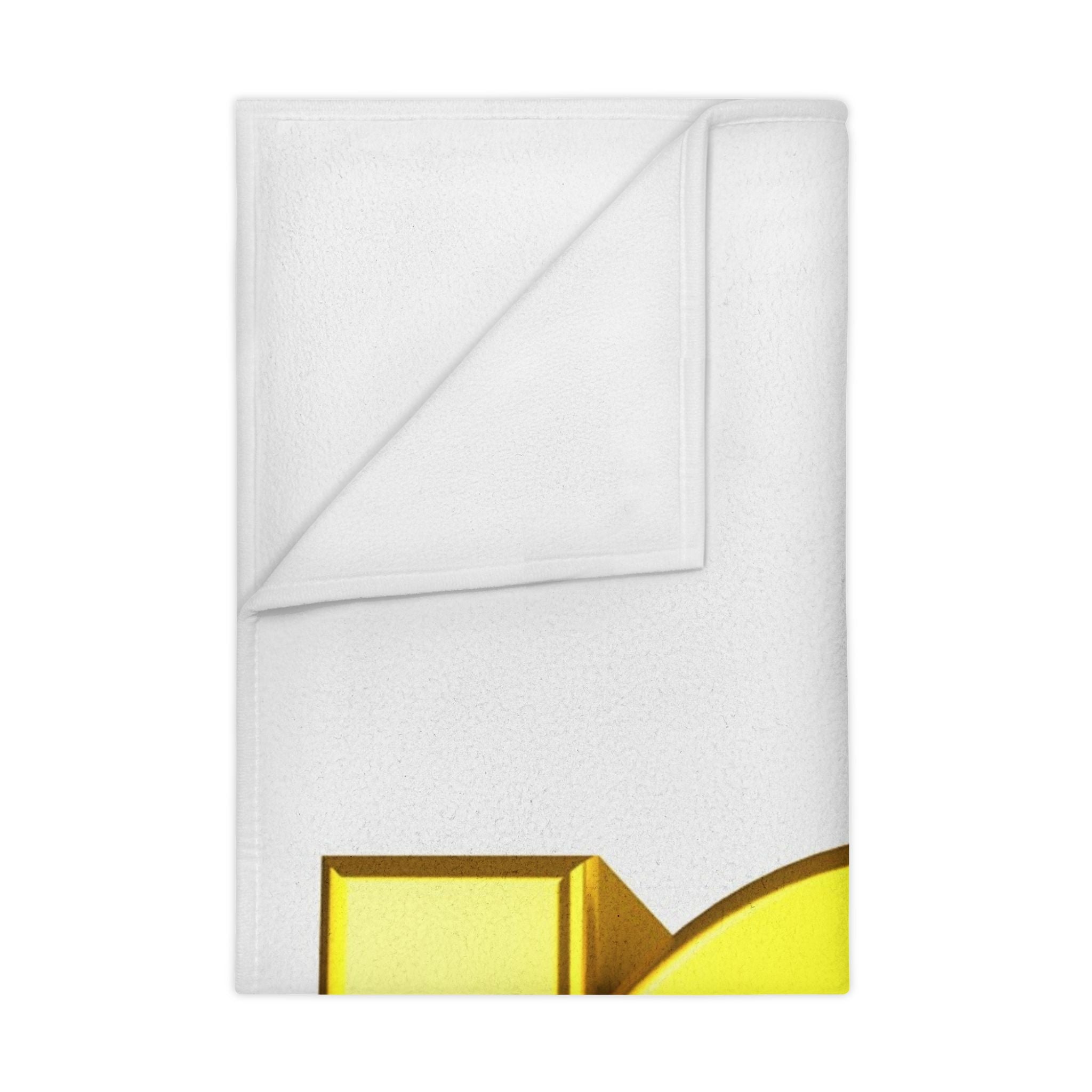 Gold Letter M toddler blanket | Monogram initial nursery decor