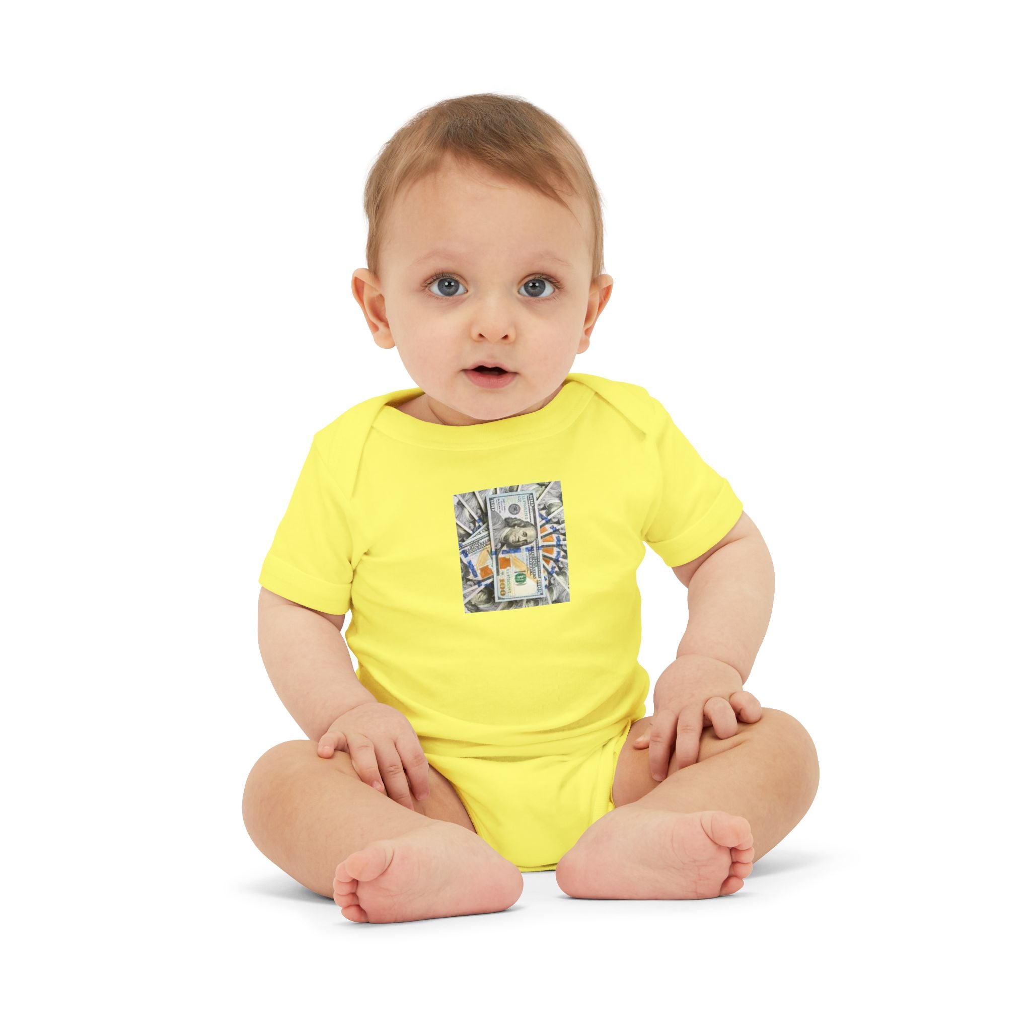 Money Infant Jersey One Piece | Modern Art Baby Bodysuit
