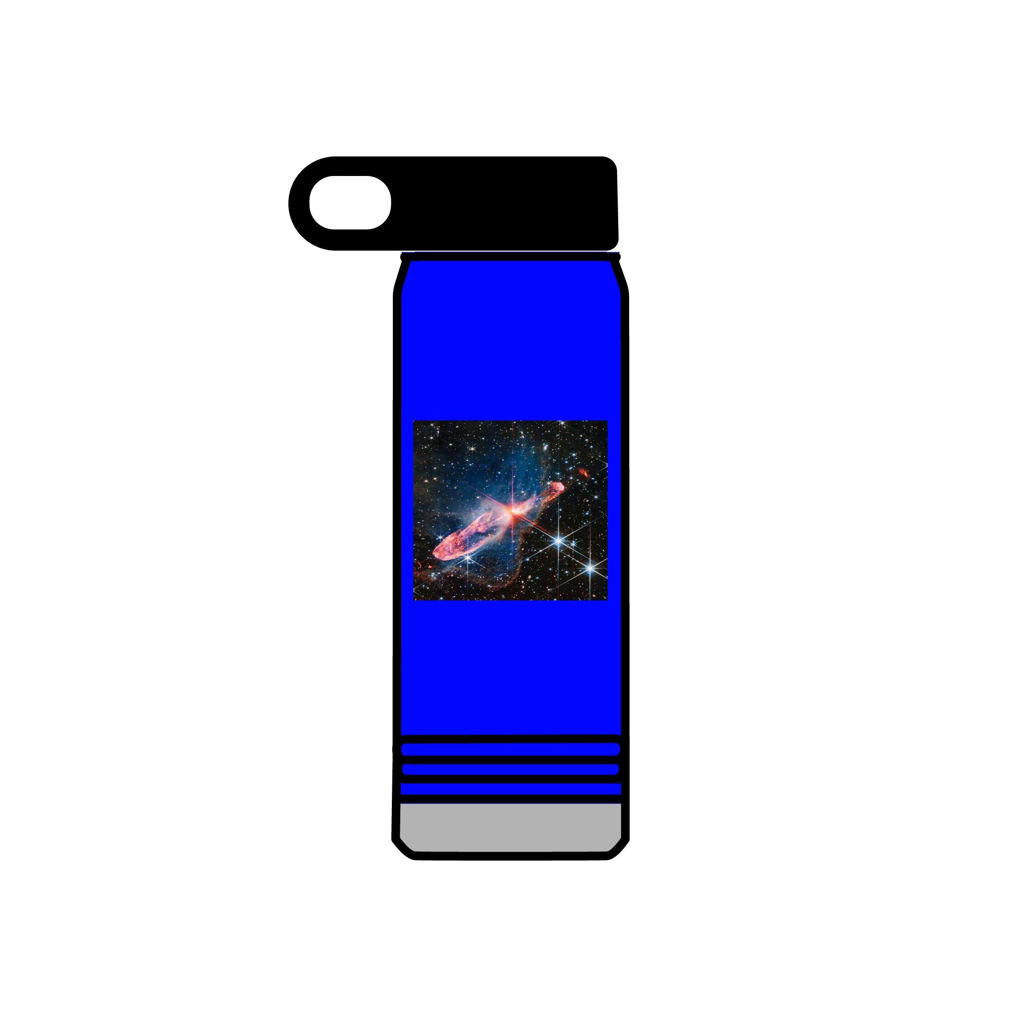 Bouteille d'eau Galaxie Nébuleuse | Bouteille de voyage isotherme de 600 ml