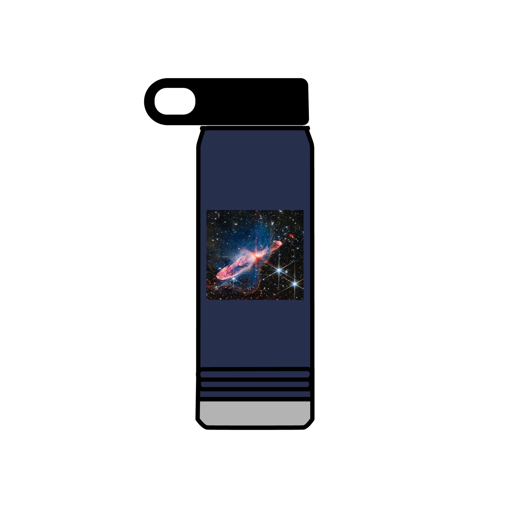 Bouteille d'eau Galaxie Nébuleuse | Bouteille de voyage isotherme de 600 ml