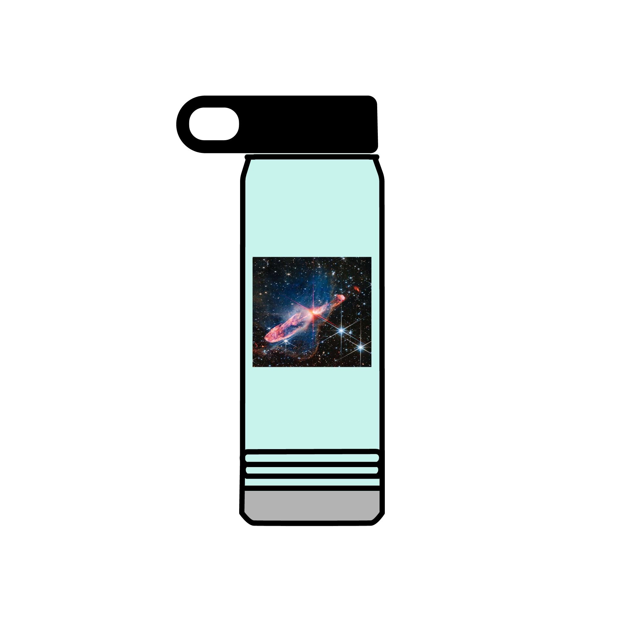 Bouteille d'eau Galaxie Nébuleuse | Bouteille de voyage isotherme de 600 ml