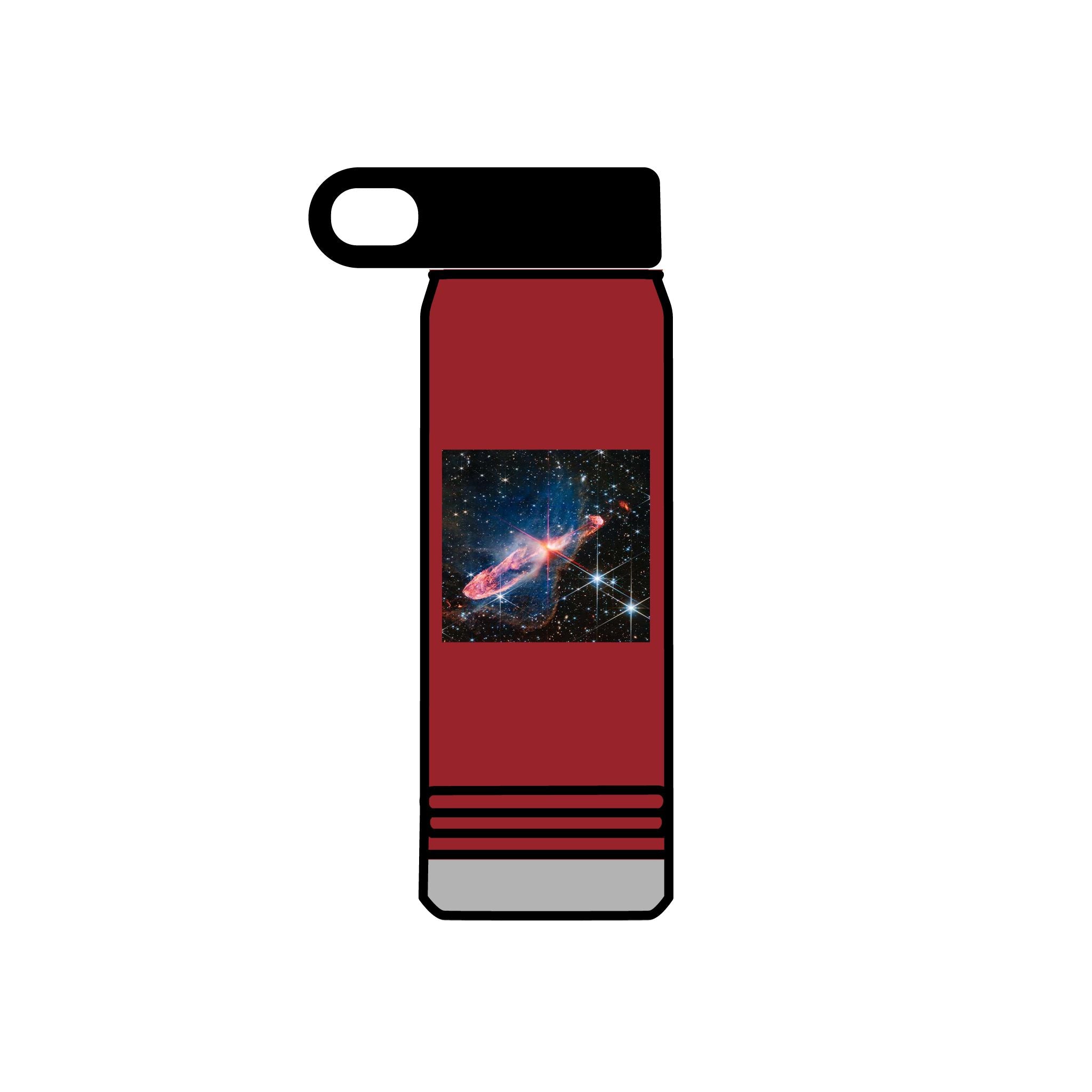 Bouteille d'eau Galaxie Nébuleuse | Bouteille de voyage isotherme de 600 ml