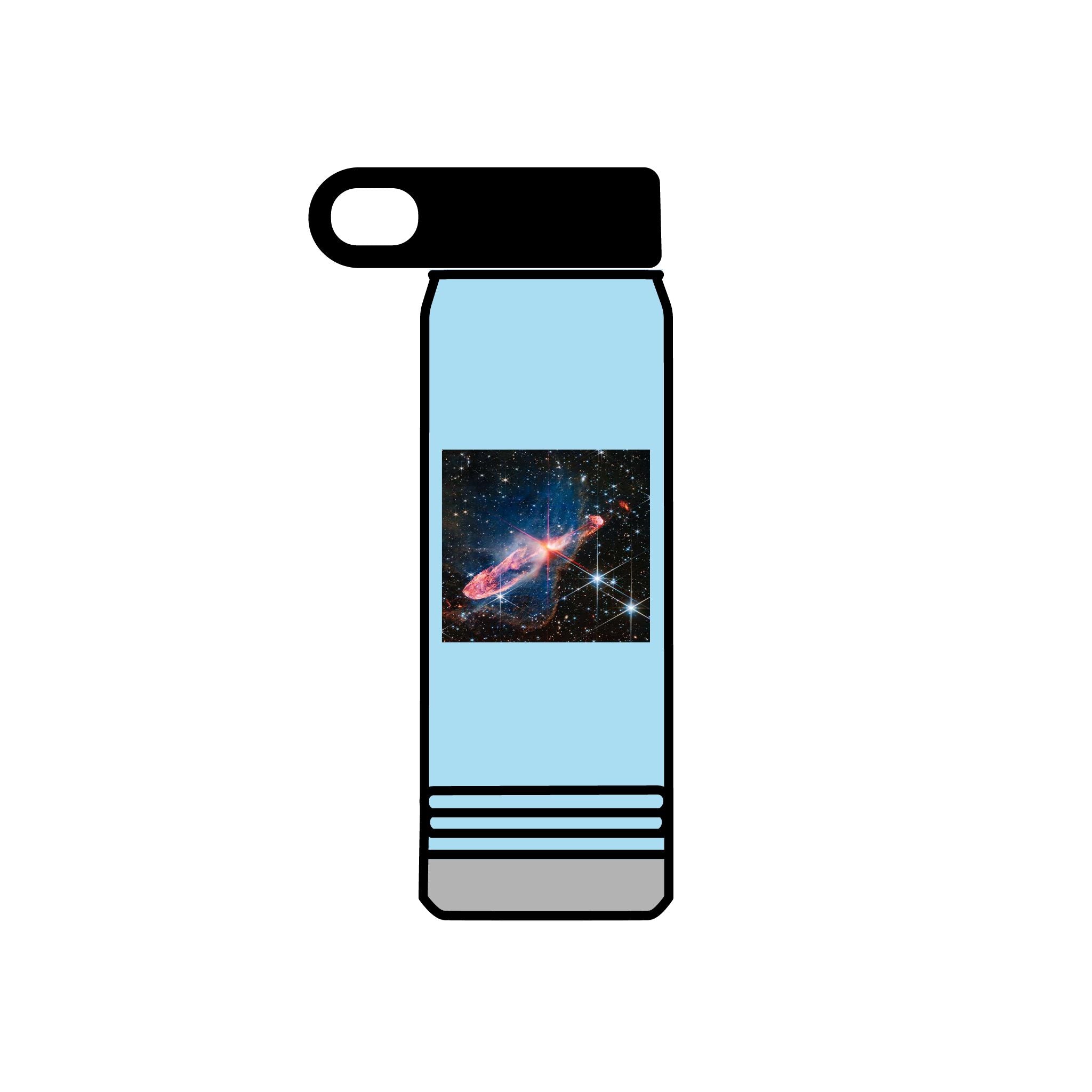Bouteille d'eau Galaxie Nébuleuse | Bouteille de voyage isotherme de 600 ml
