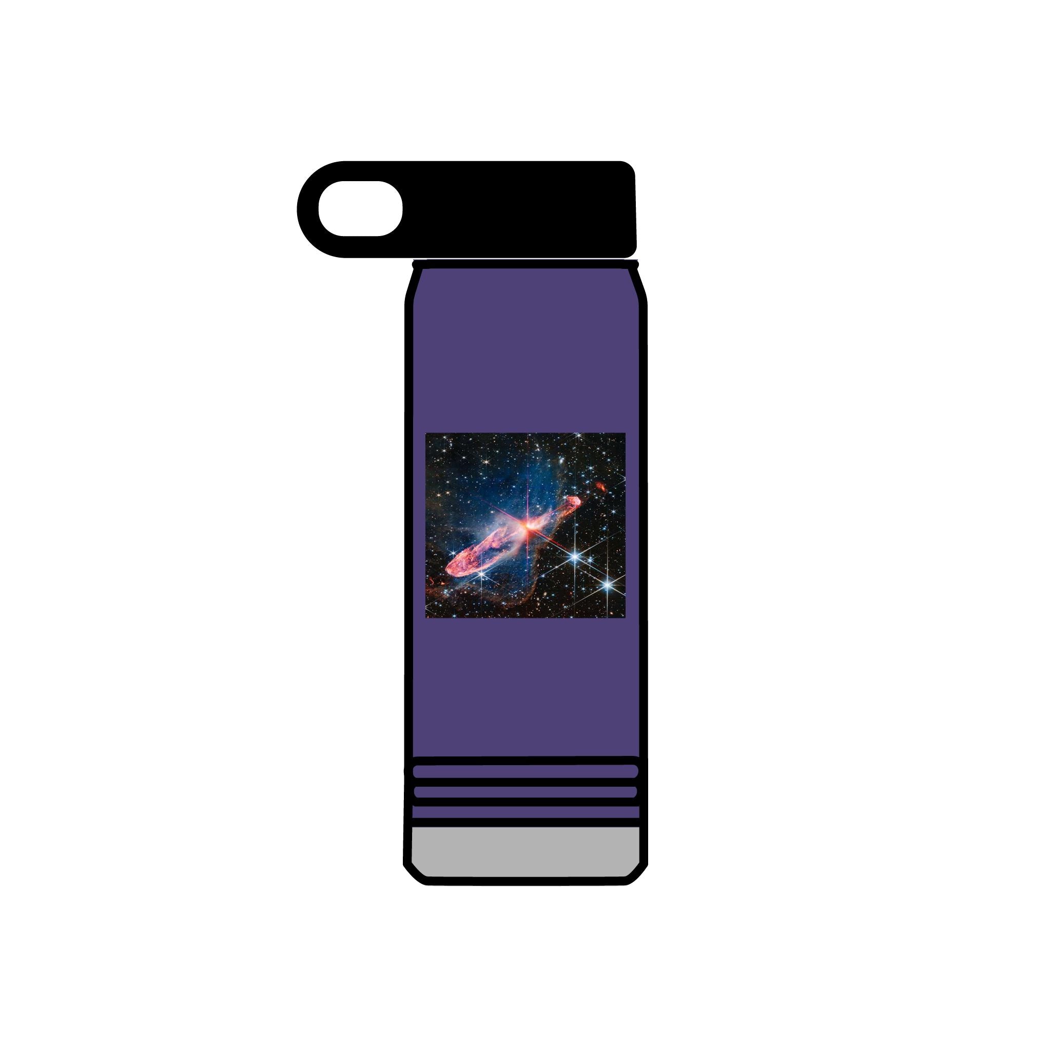Bouteille d'eau Galaxie Nébuleuse | Bouteille de voyage isotherme de 600 ml