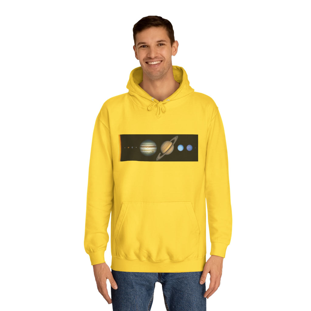 Solar System Planets Hoodie | Saturn Jupiter Earth Mars Nebula Design