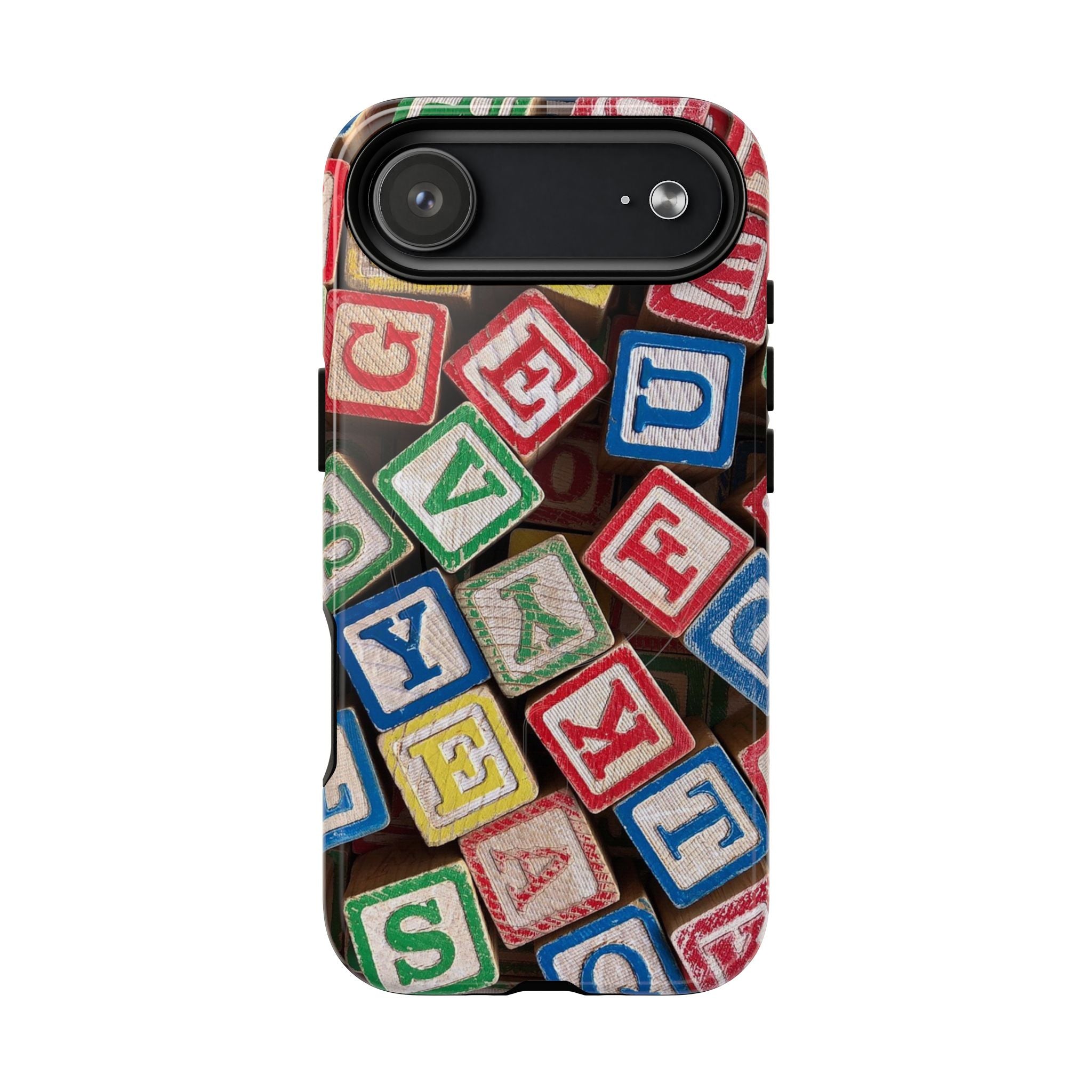 Vintage Alphabet Blocks Phone Case | Tough Magnetic Case