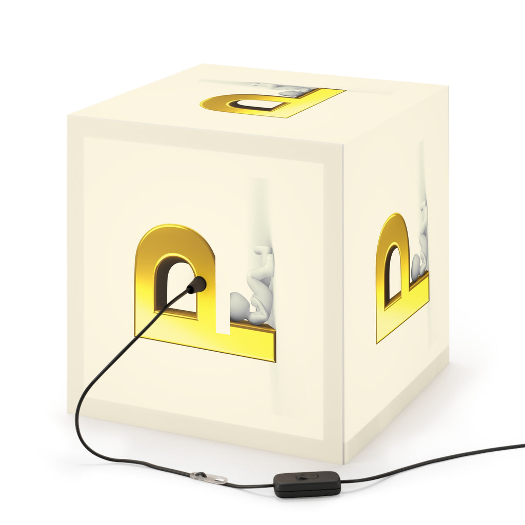 Gold Letter P Cube Lamp | Light Cube Lamp, Nursery Accent Light